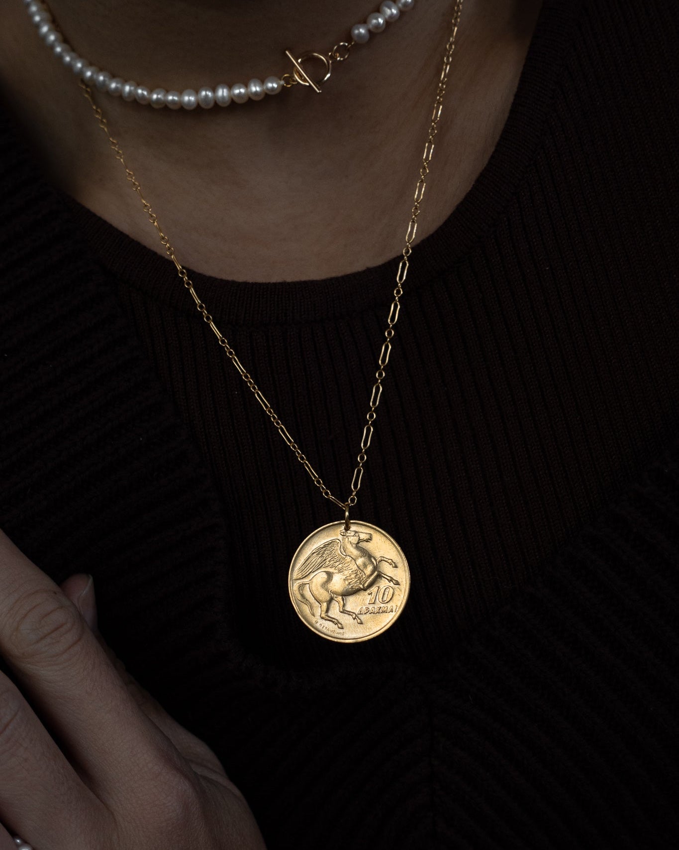 Greece | Pegasus Coin Necklace