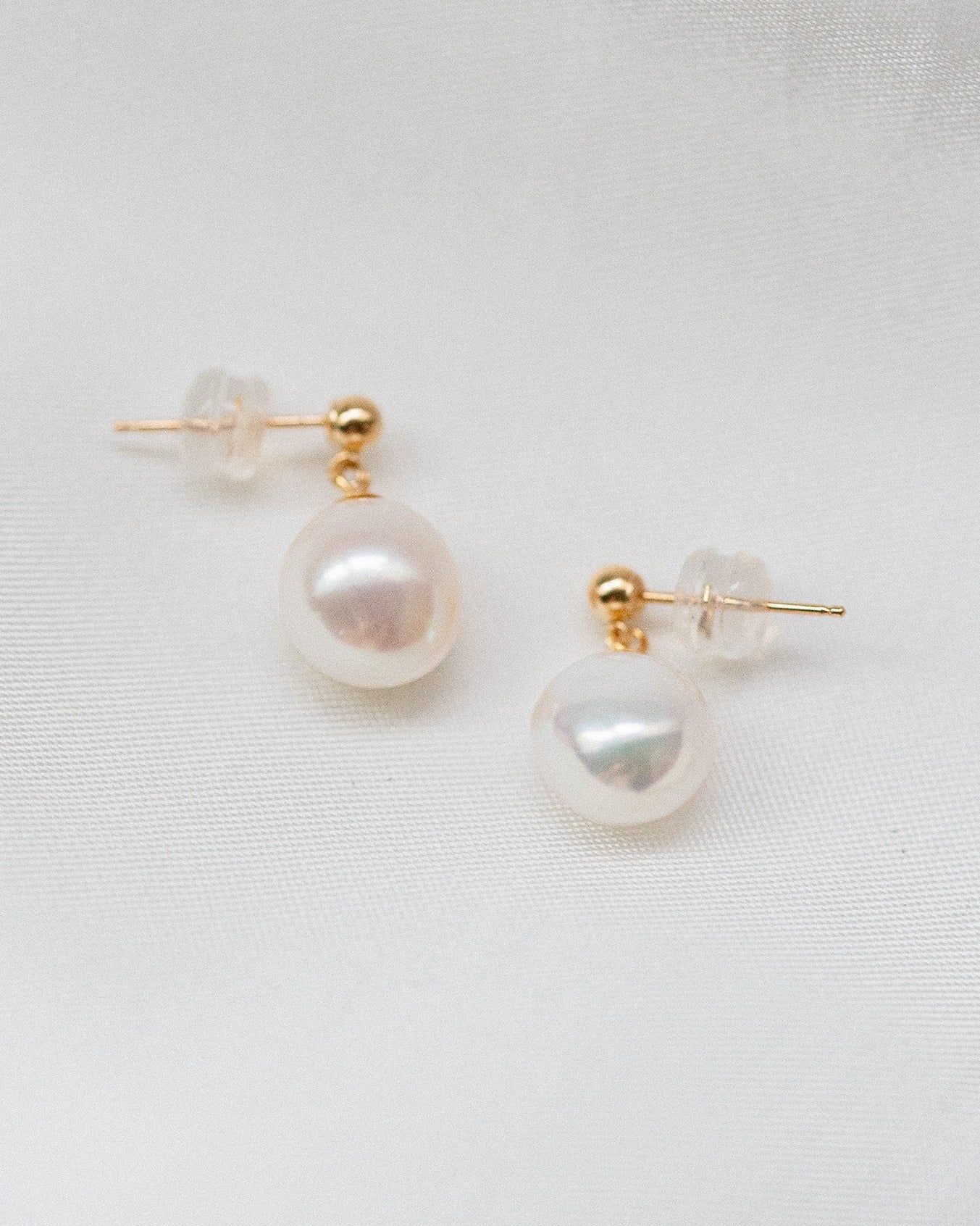 Elisse Single Drop Stud | Solid Gold