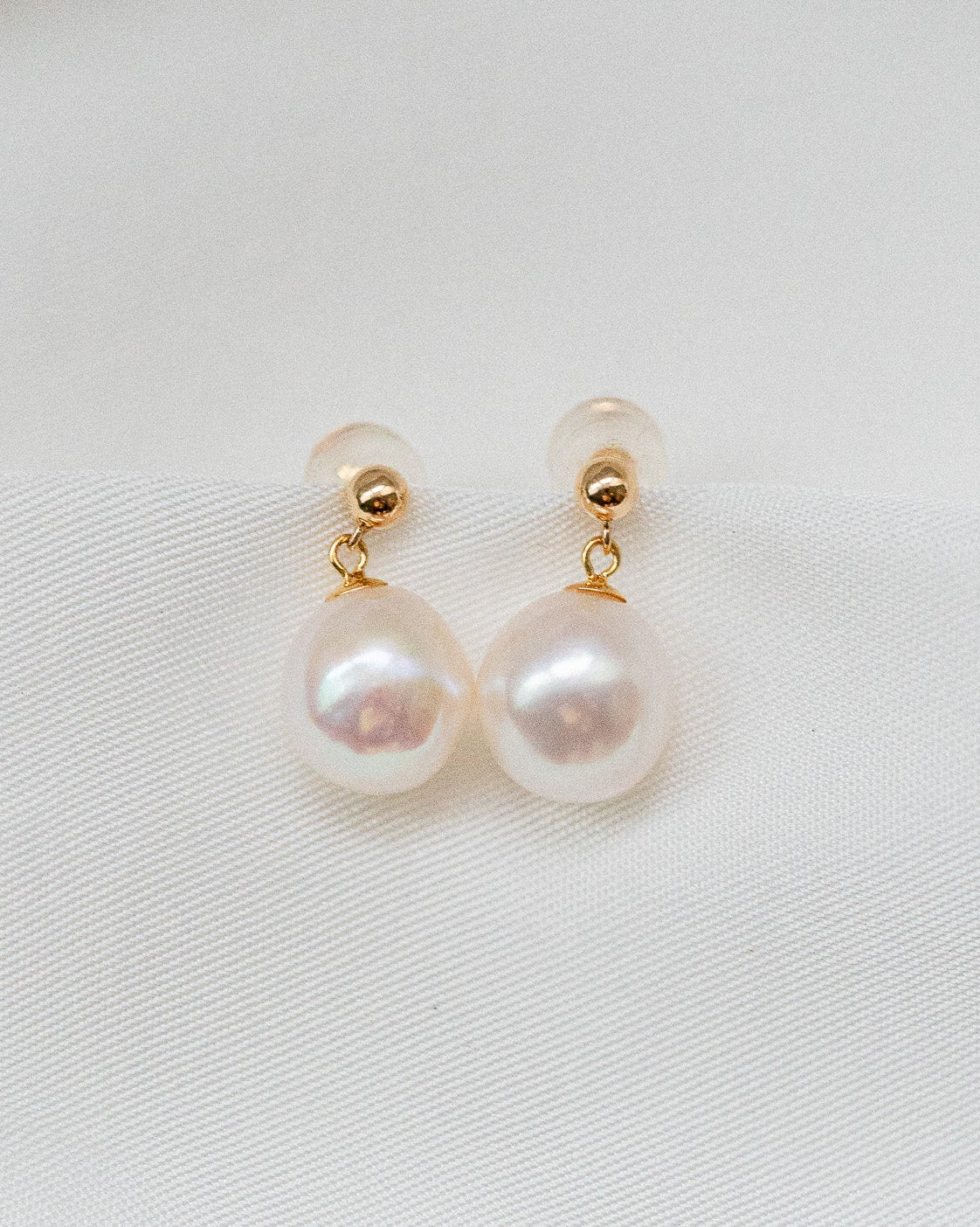 Elisse Single Drop Stud | Solid Gold