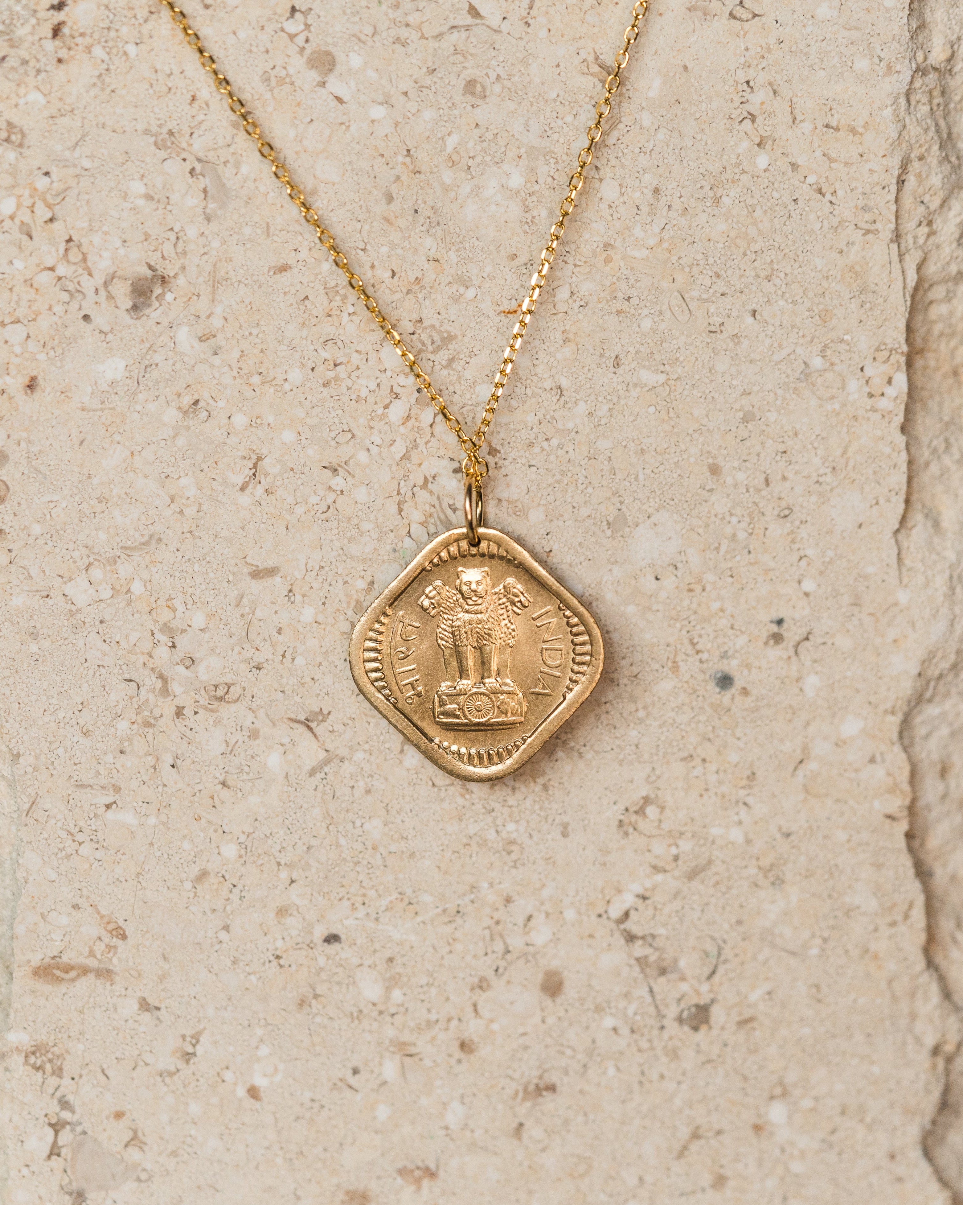 India | Diamond Coin Necklace