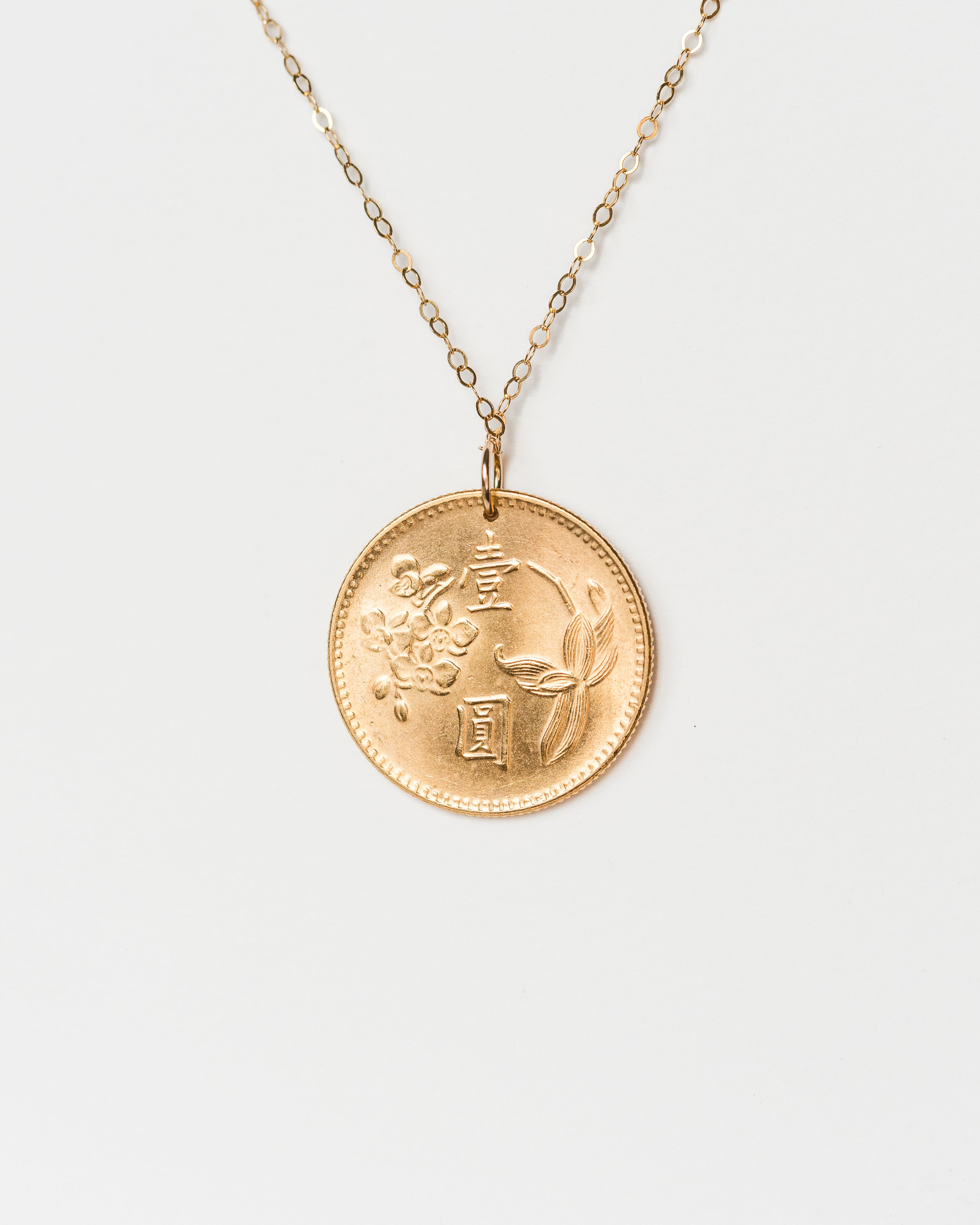 Taiwan | Florals Coin Necklace