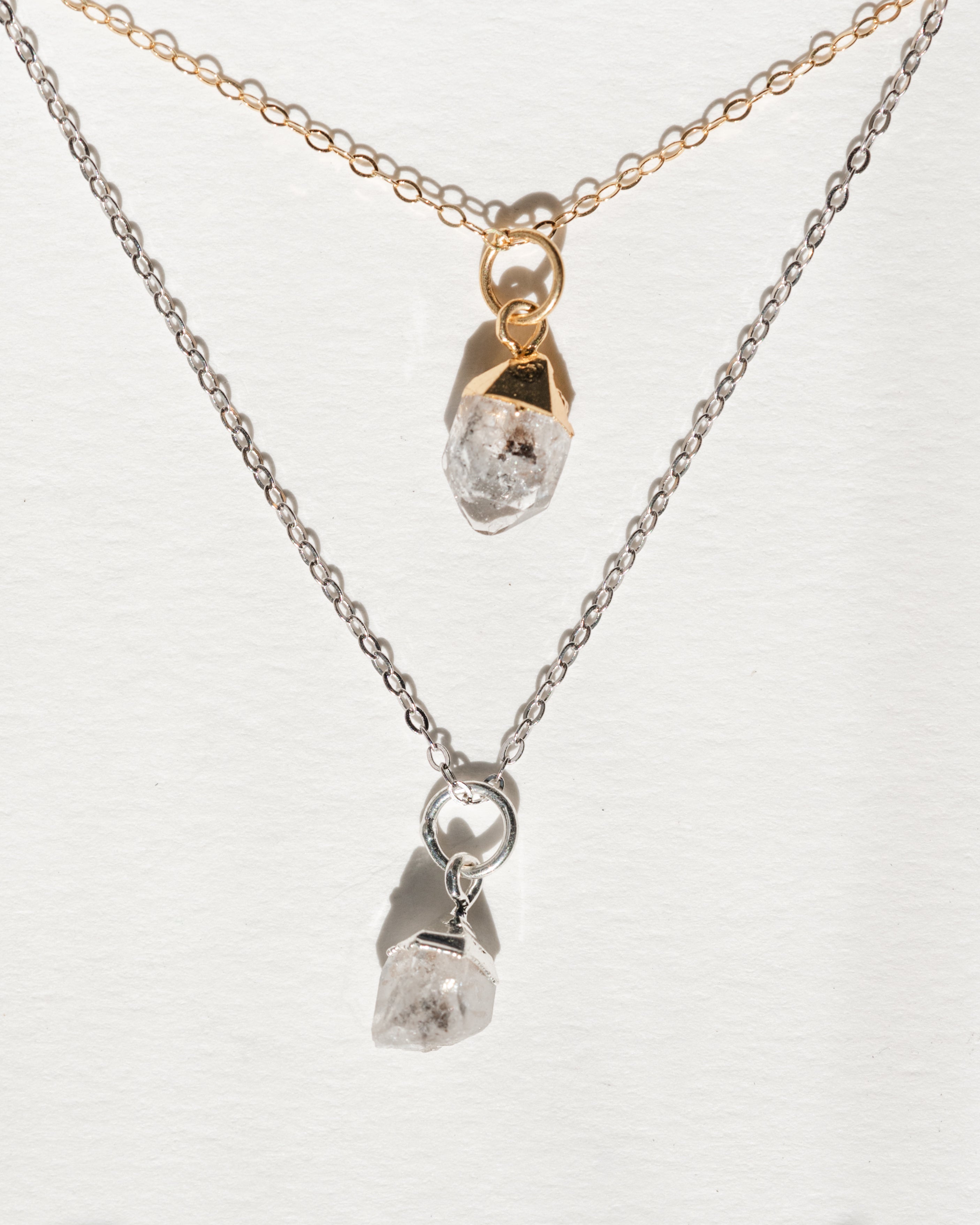 April Birthstone | Herkimer Diamond Necklace