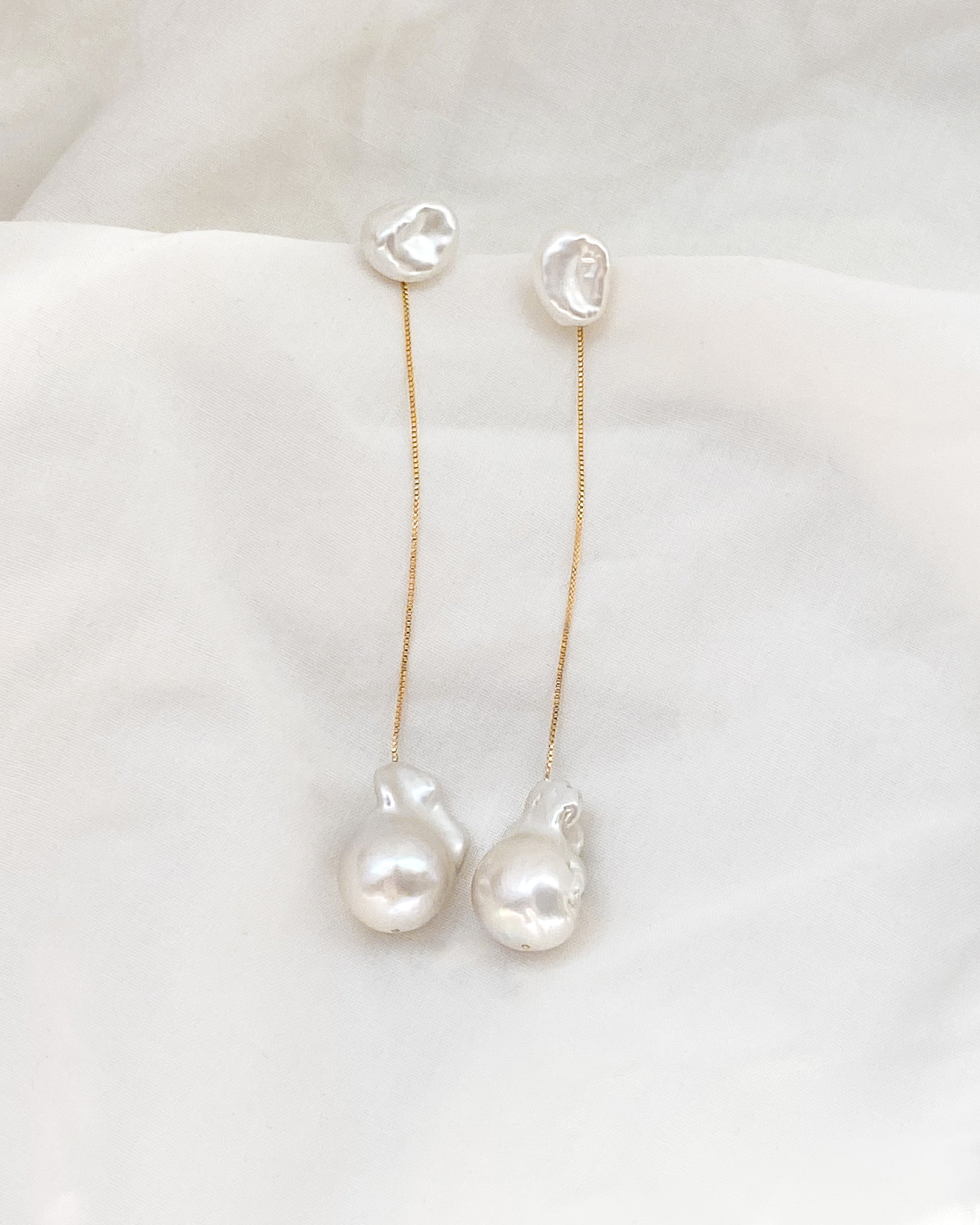 Menaka I Grande Pearl Earrings