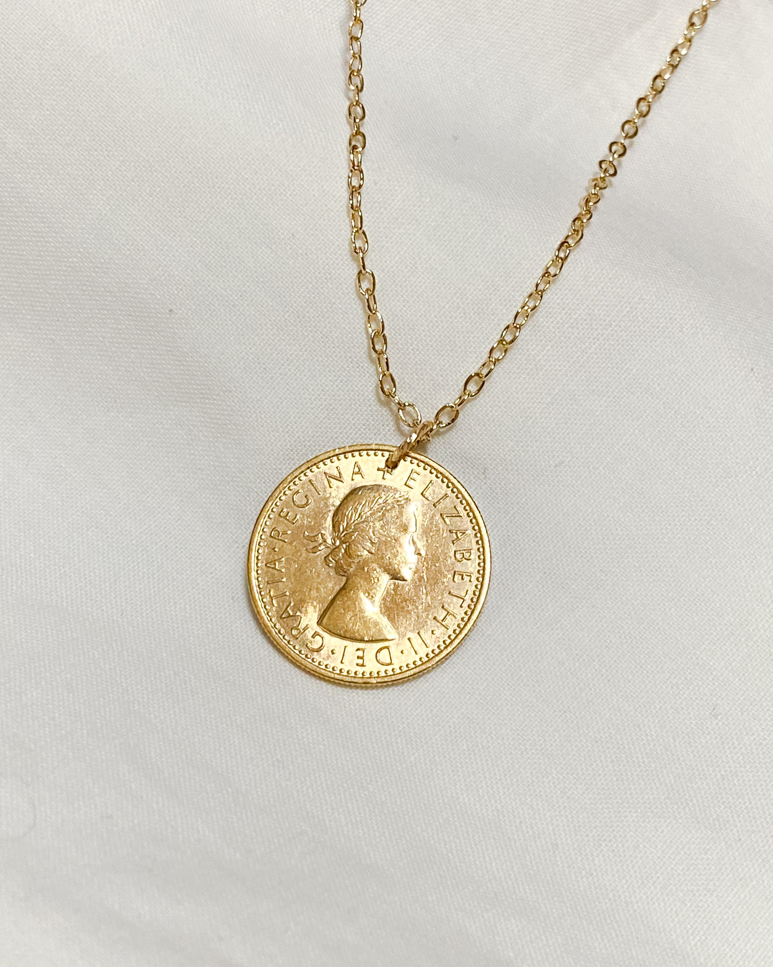 England | Thistle Coin Necklace