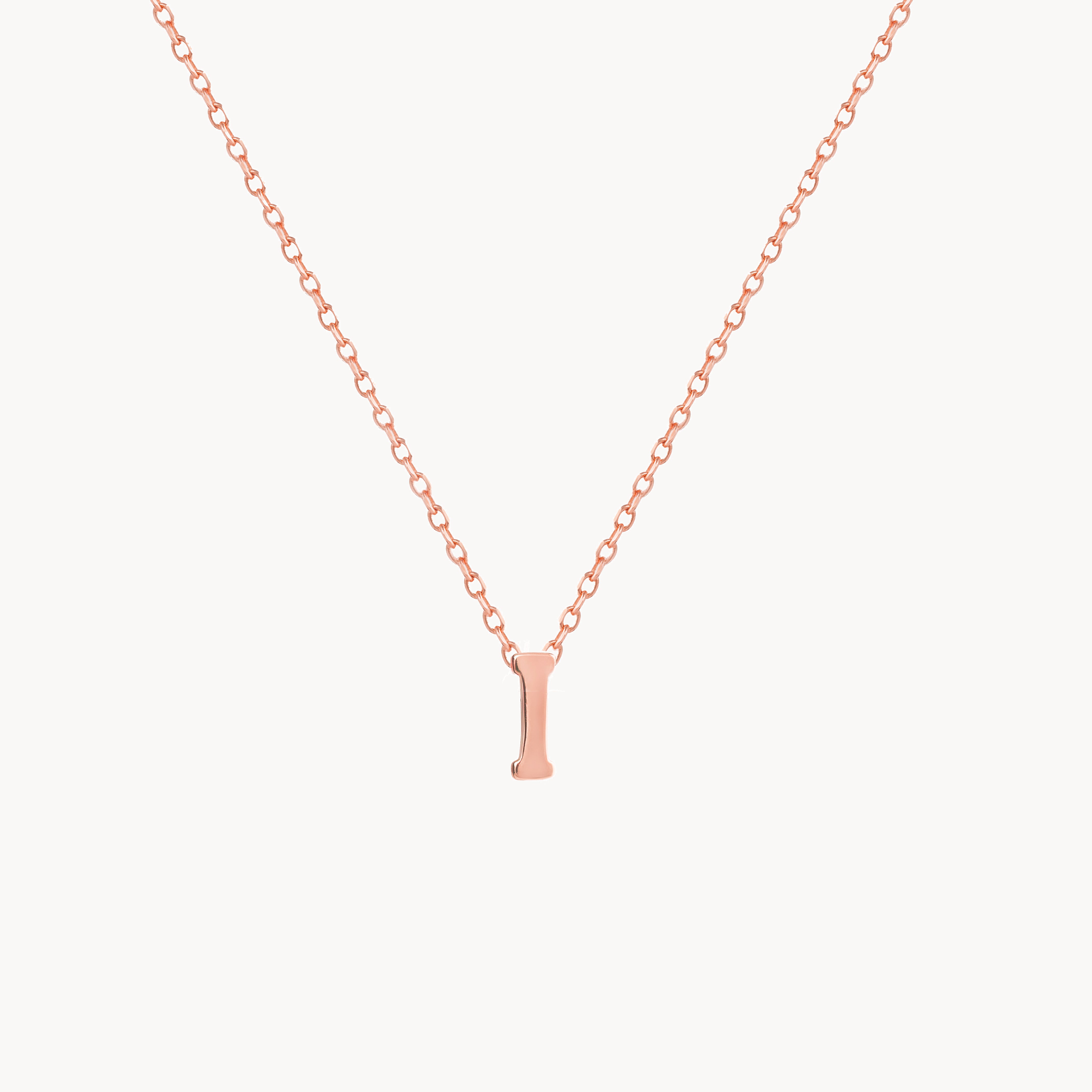 Alphabet Necklace - Rose gold