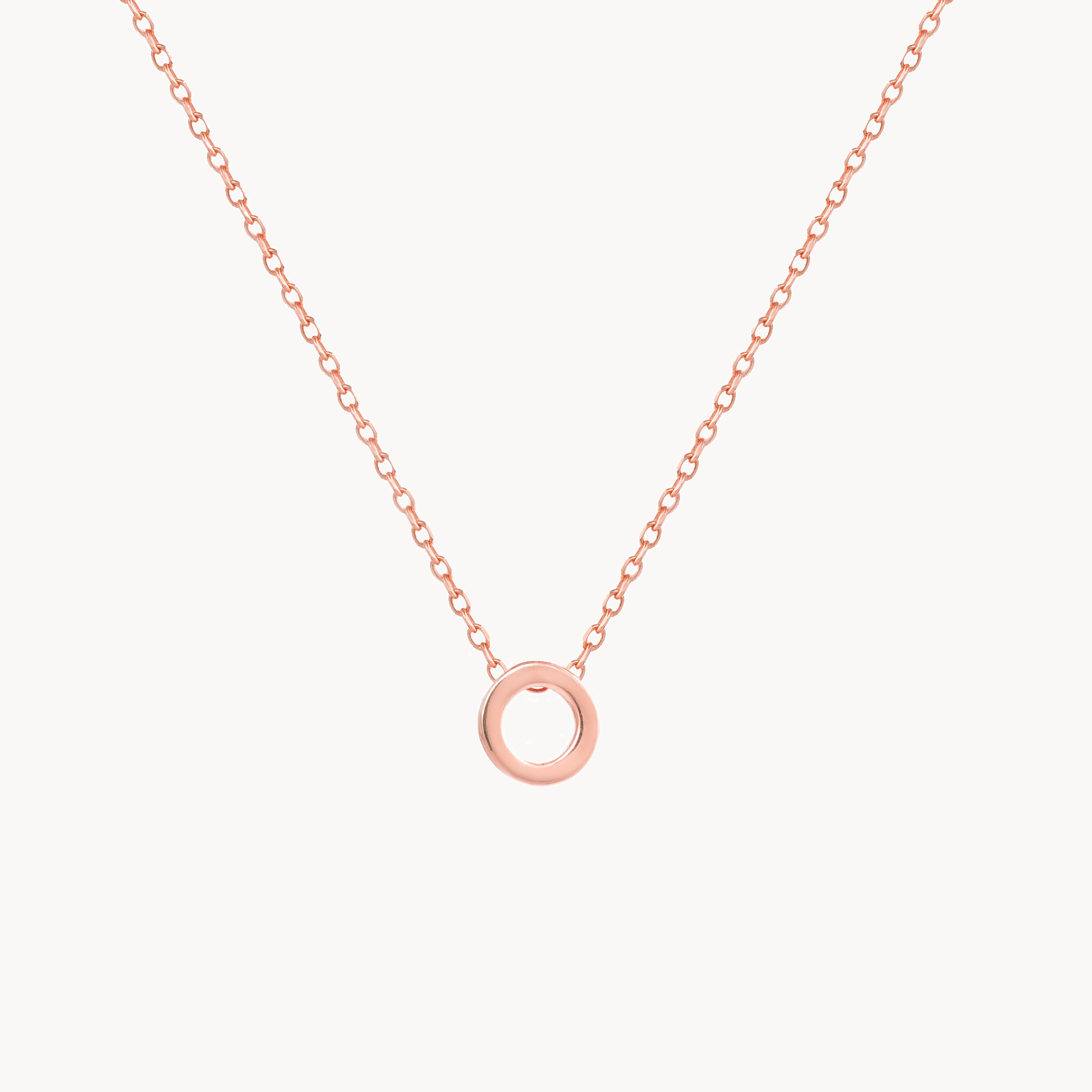 Alphabet Necklace - Rose gold