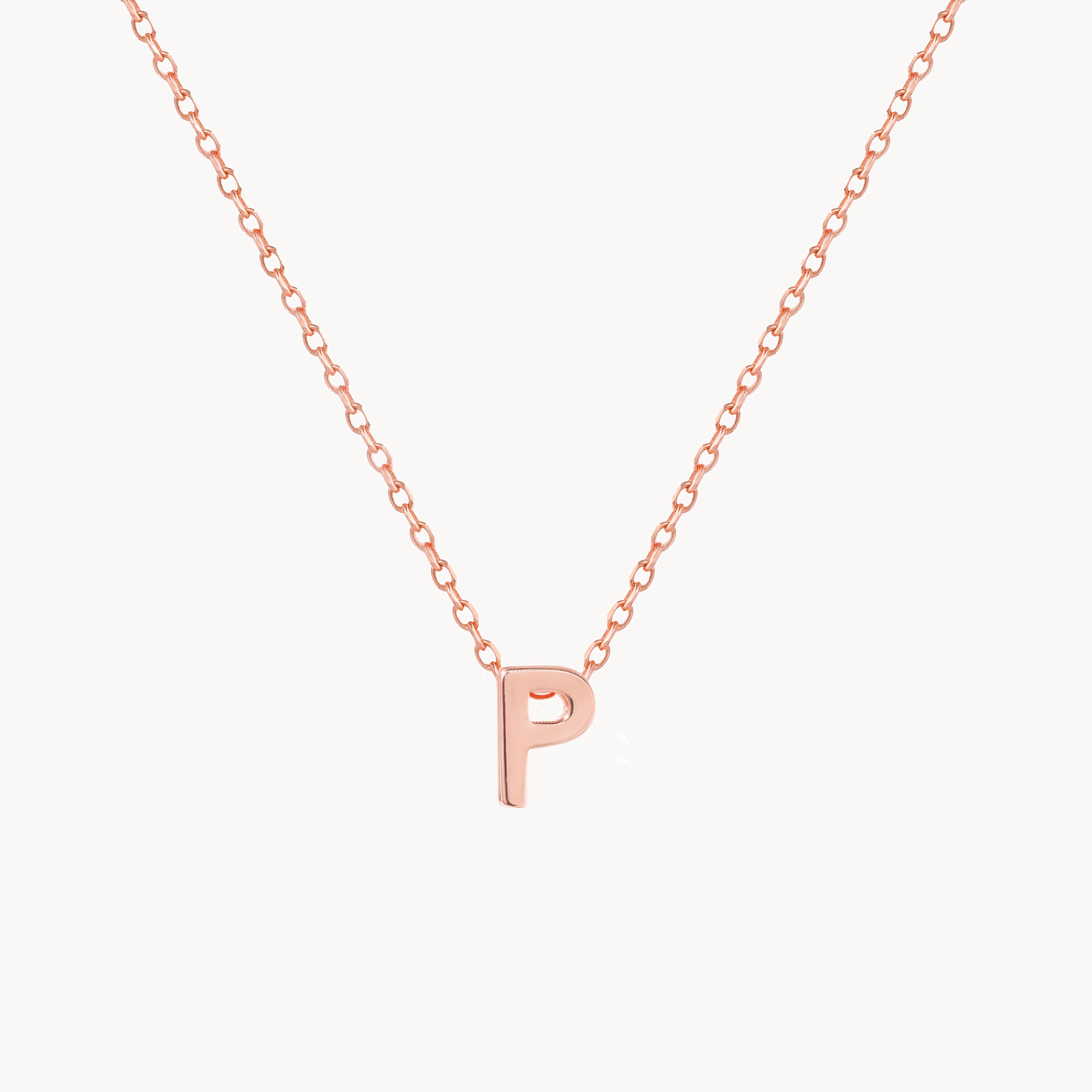 Alphabet Necklace - Rose gold