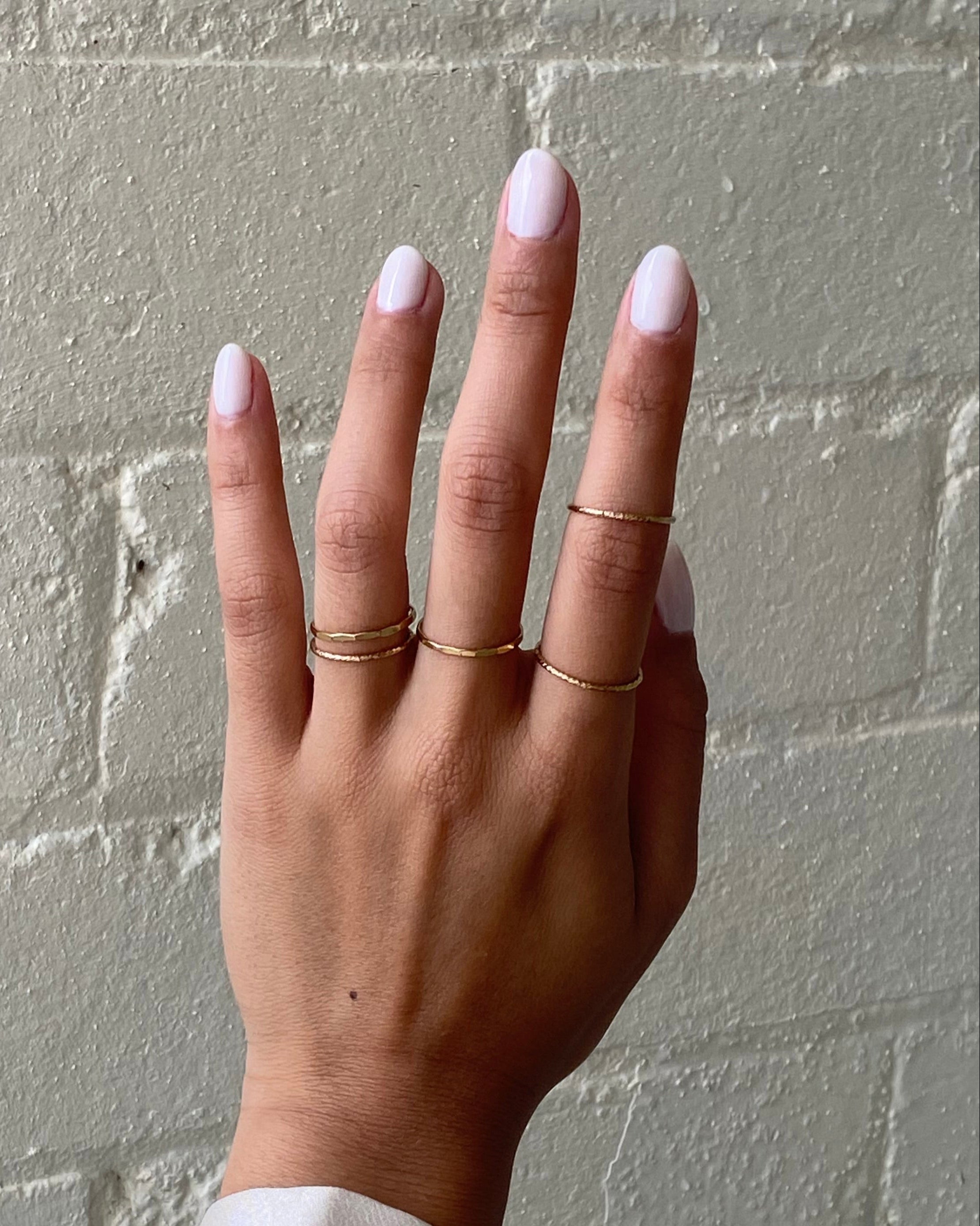 Sparkle Minimal Stacking Ring