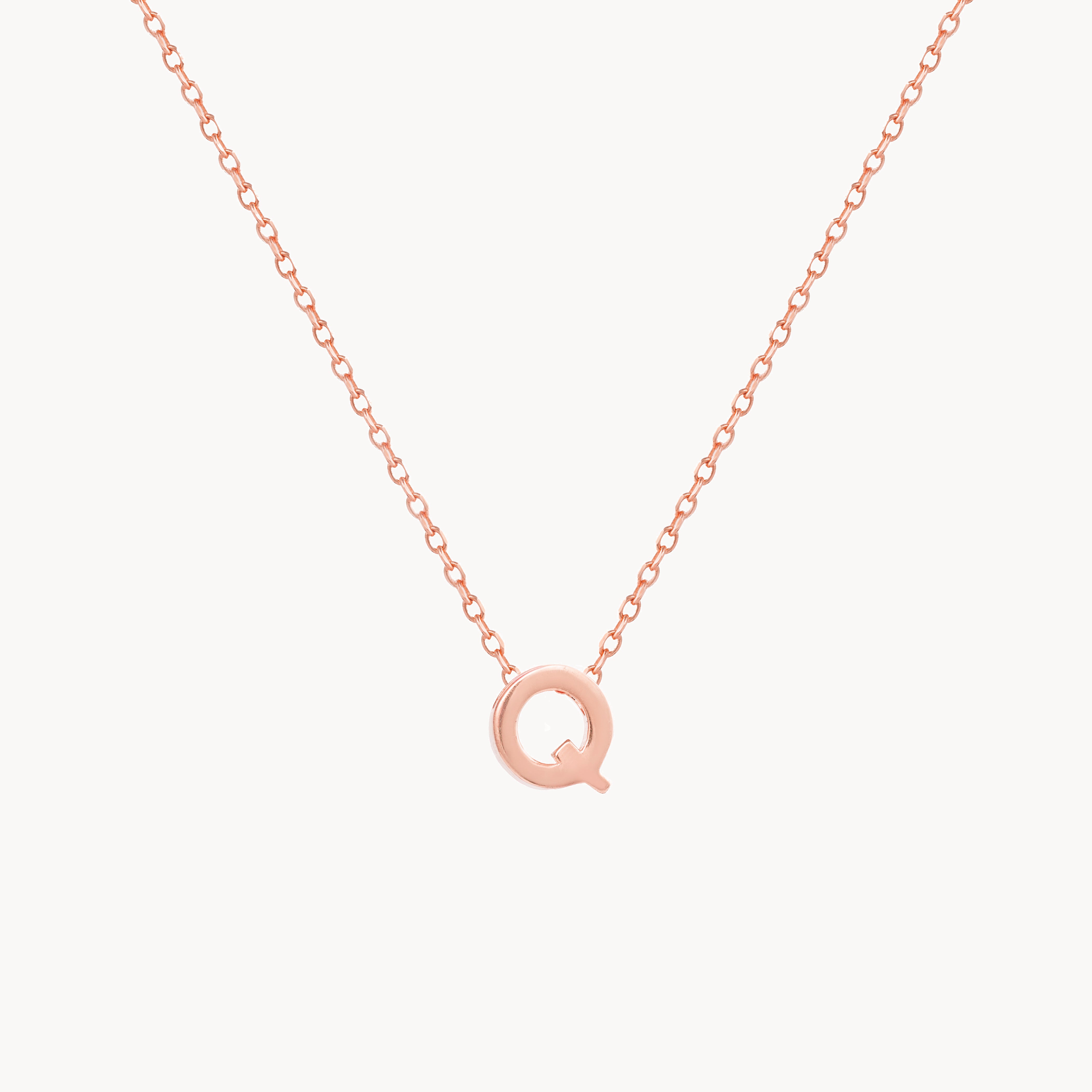 Alphabet Necklace - Rose gold