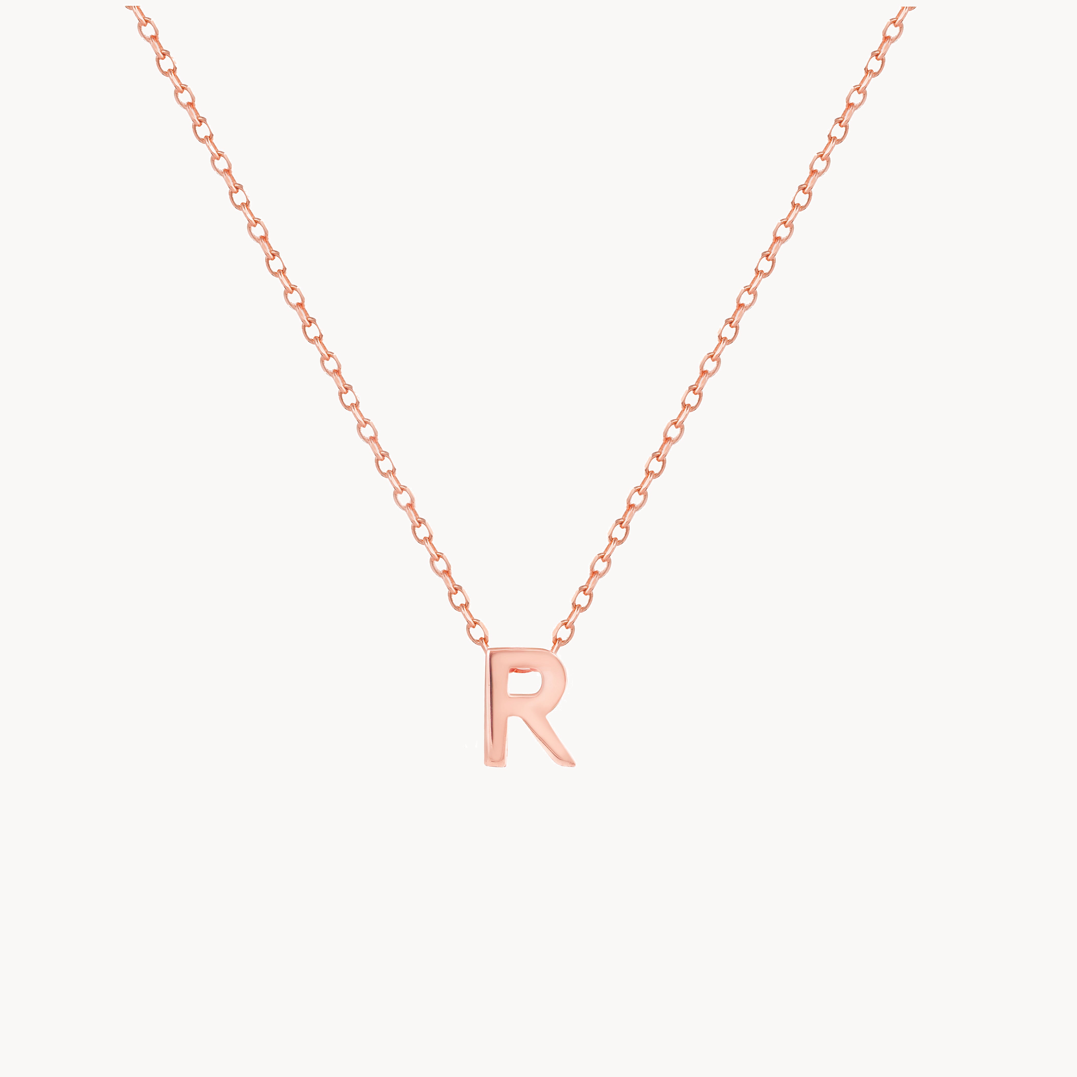 Alphabet Necklace - Rose gold