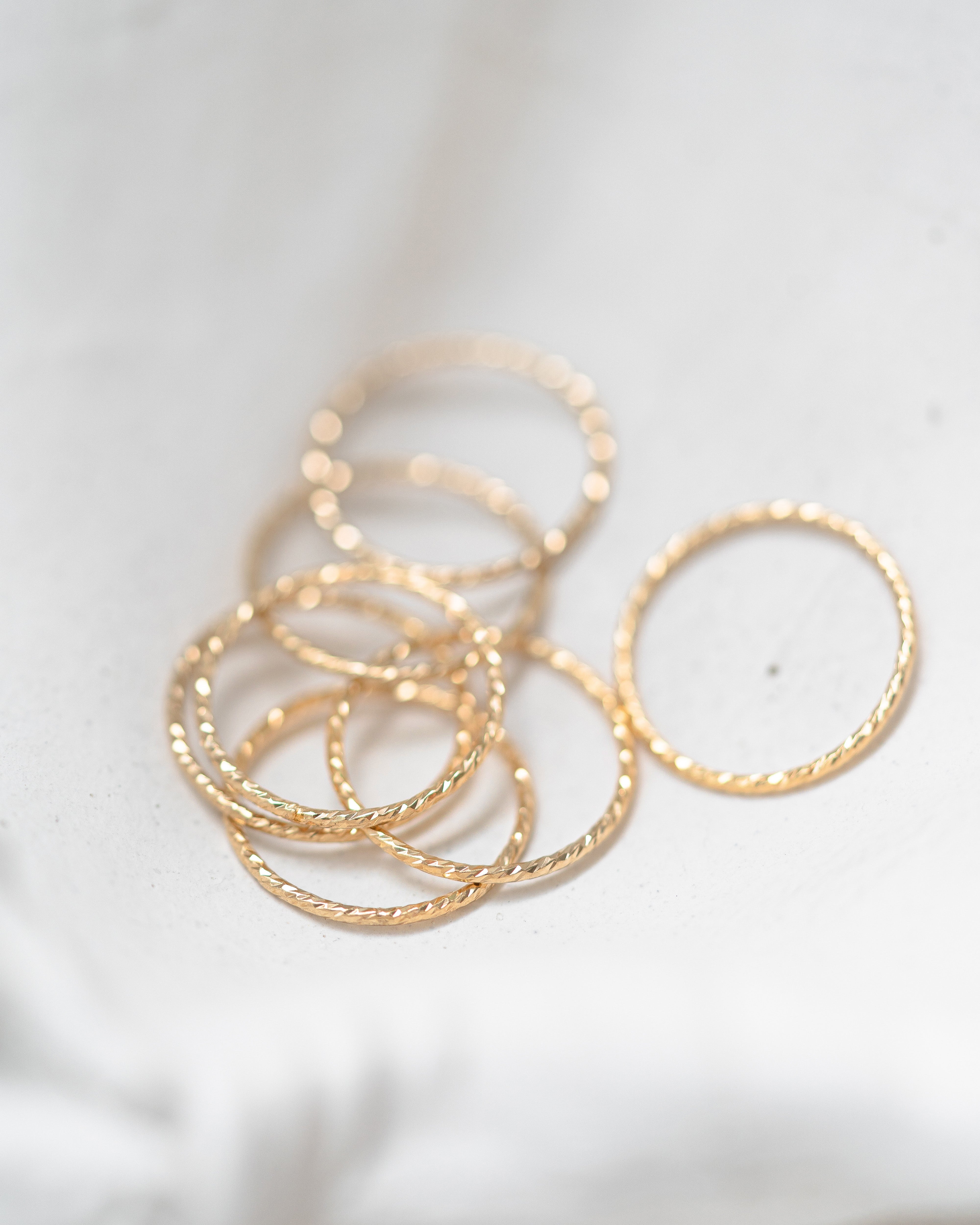 Sparkle Minimal Stacking Ring
