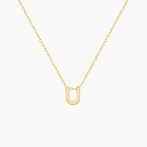 U Initial Necklace