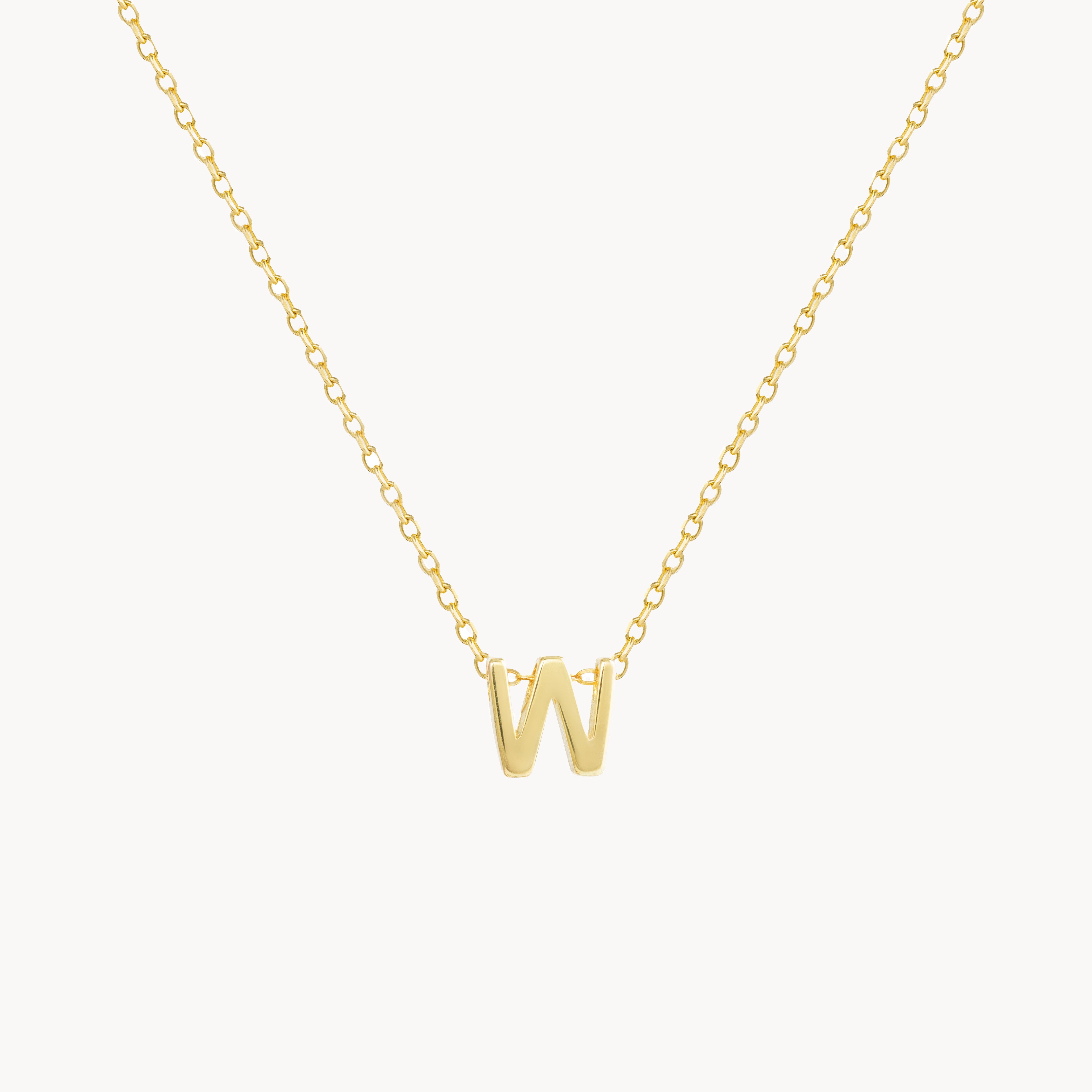 W - Alphabet Necklace