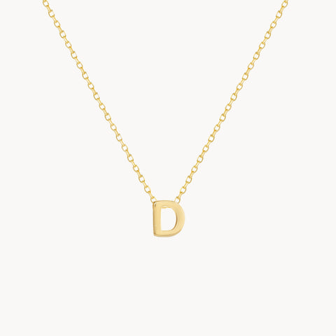 D Initial Necklace