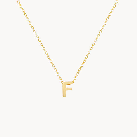 F Initial Necklace