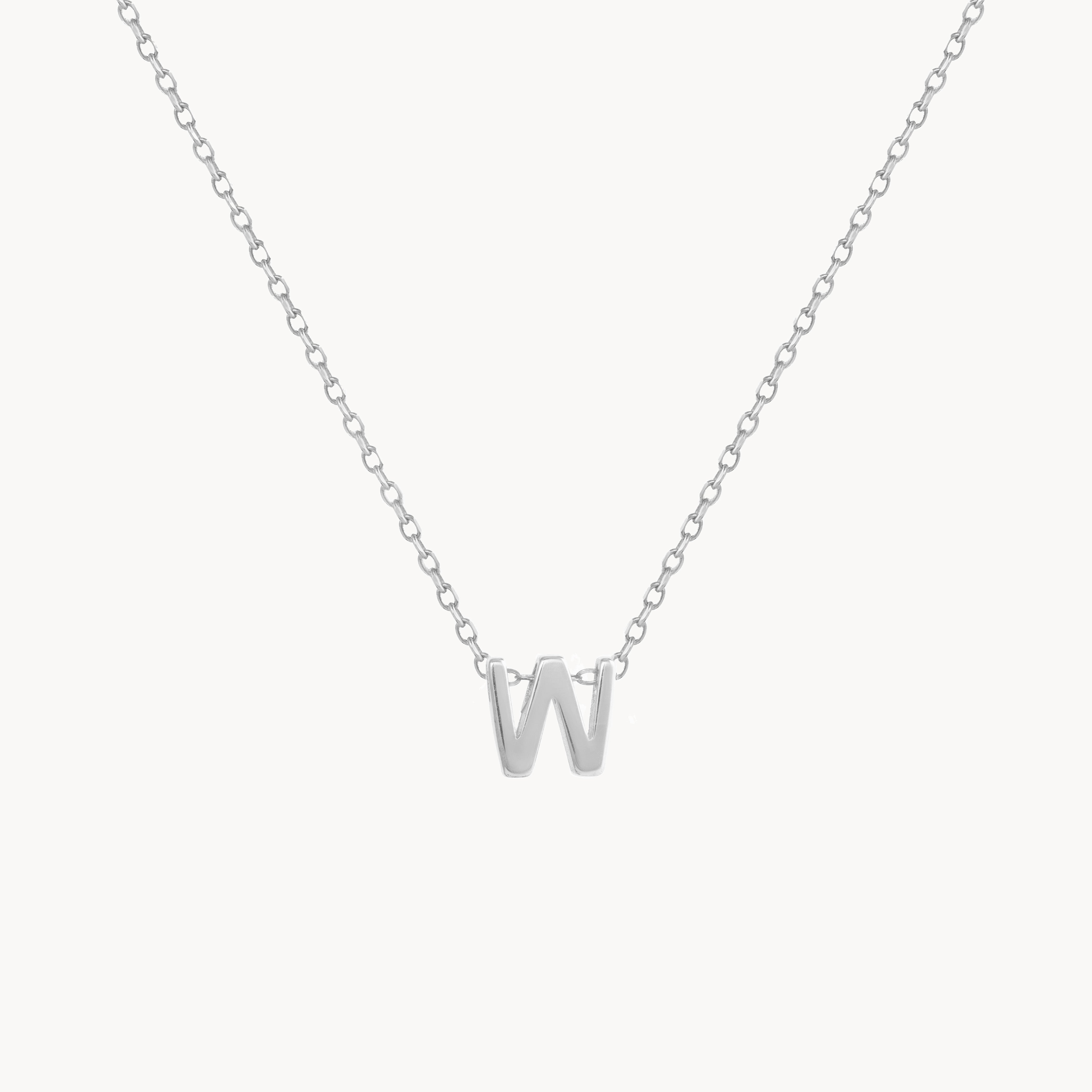 W - Alphabet Necklace