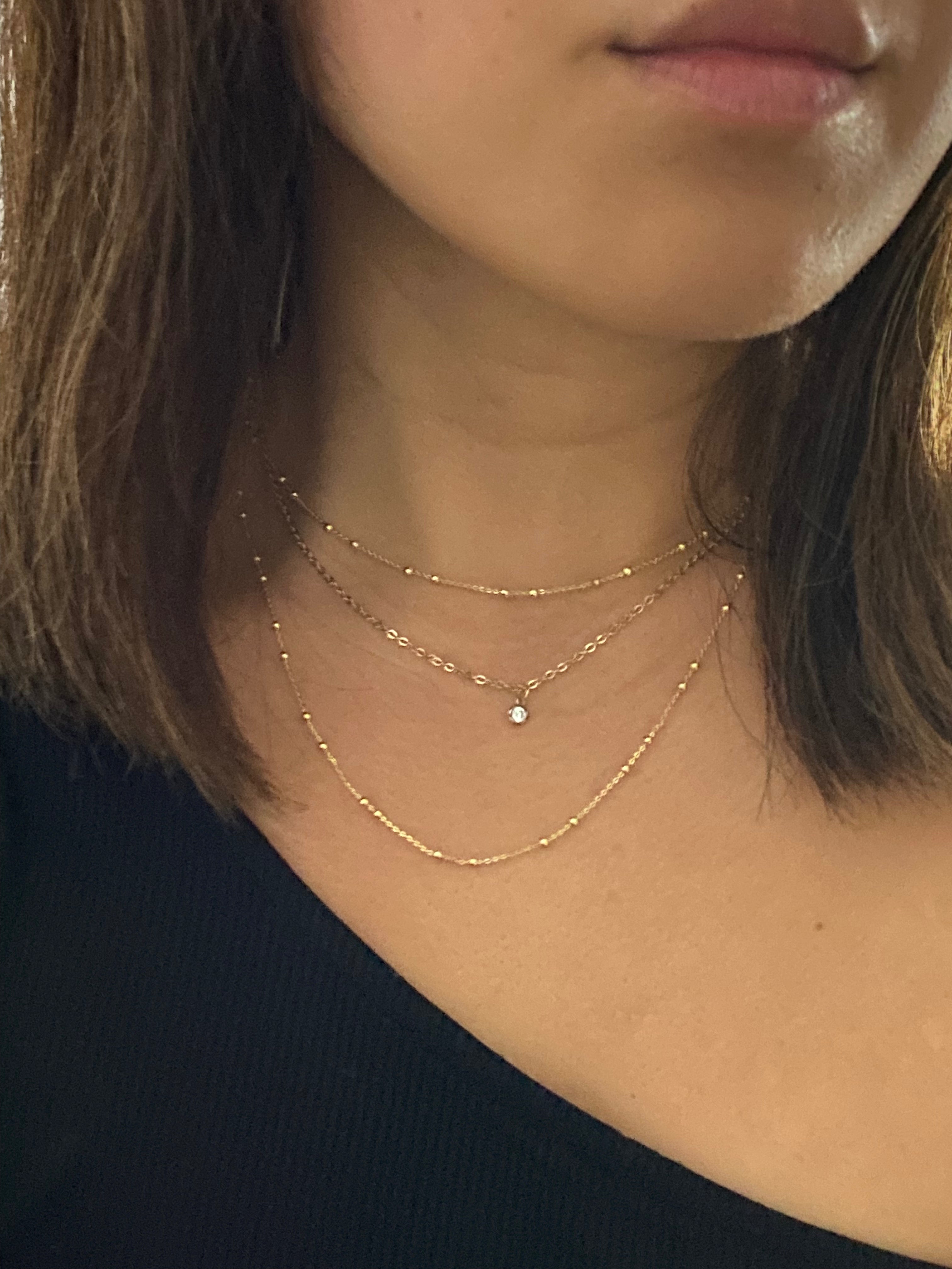 Lea Double Bead Chain Necklace™