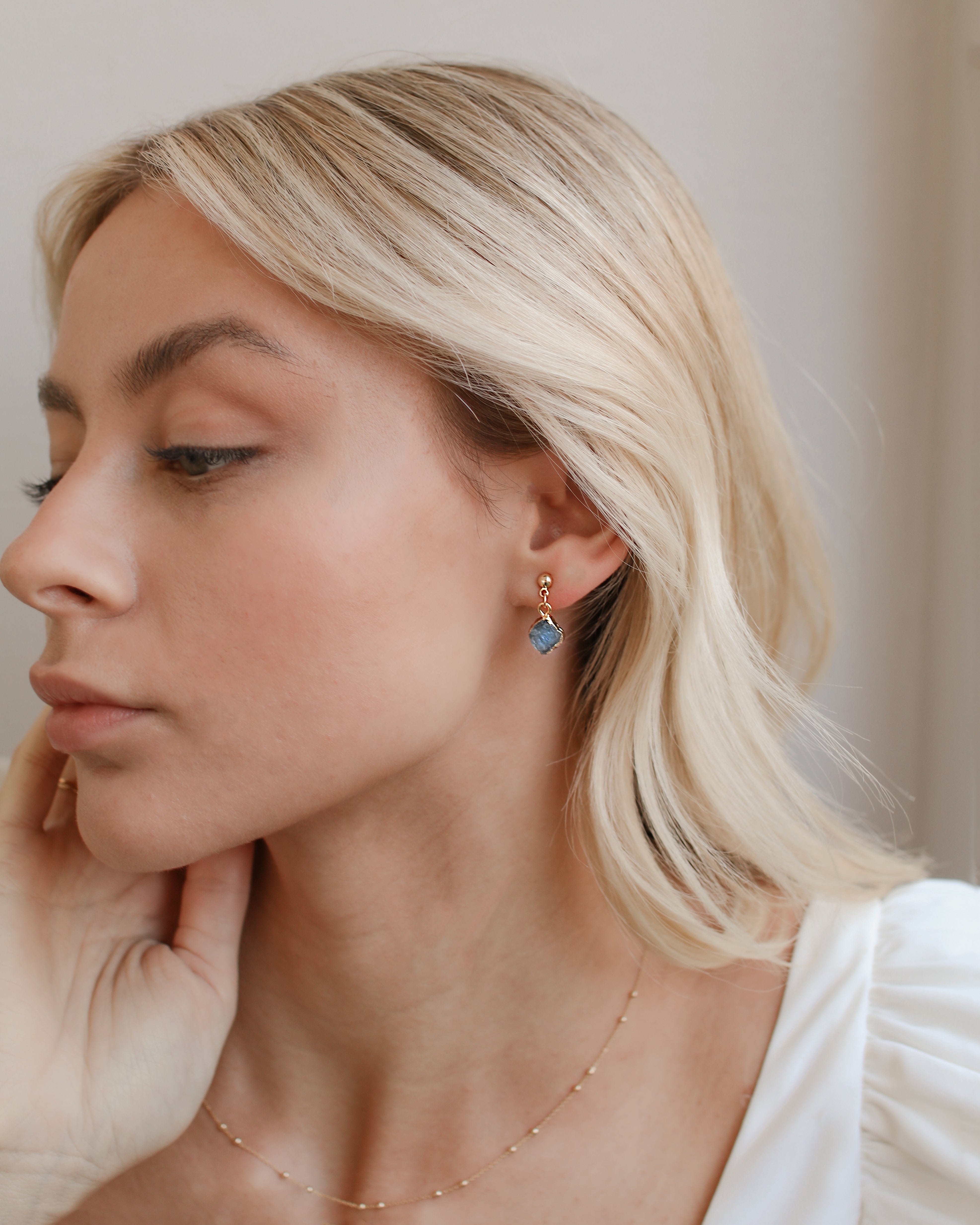March Birthstone | Aquamarine Earrings