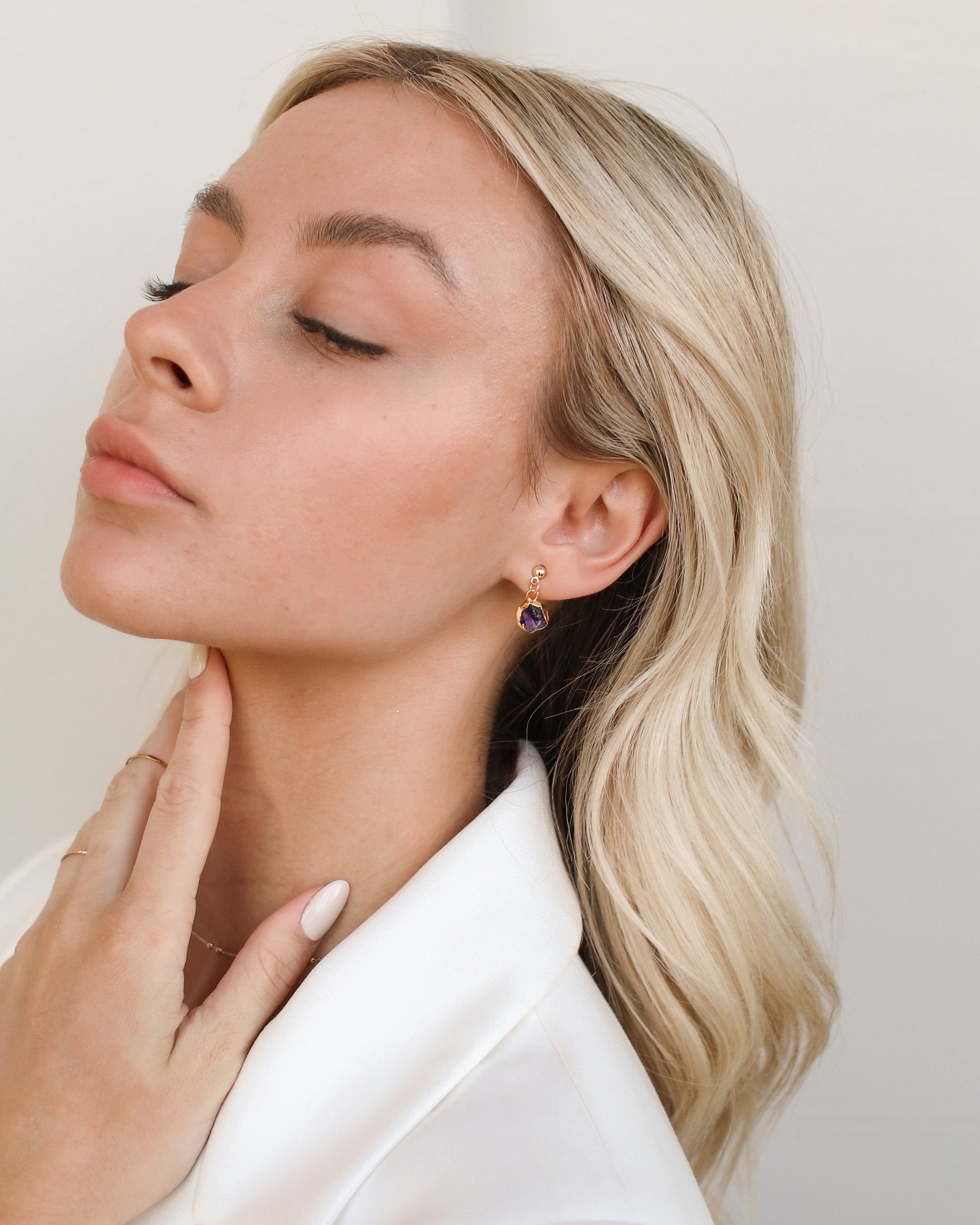 February Birthstone | Amethyst Earrings