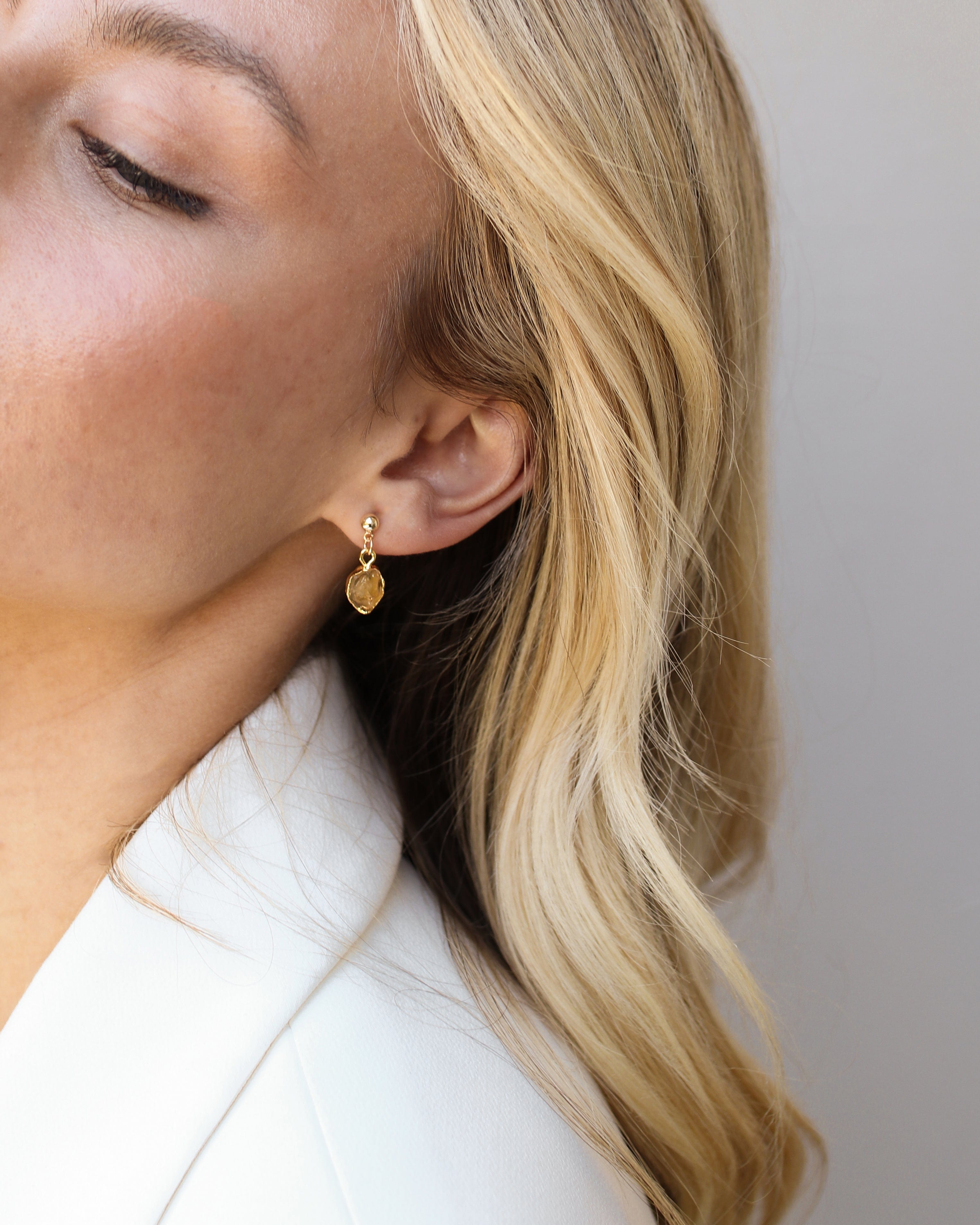 November Birthstone | Citrine Earrings