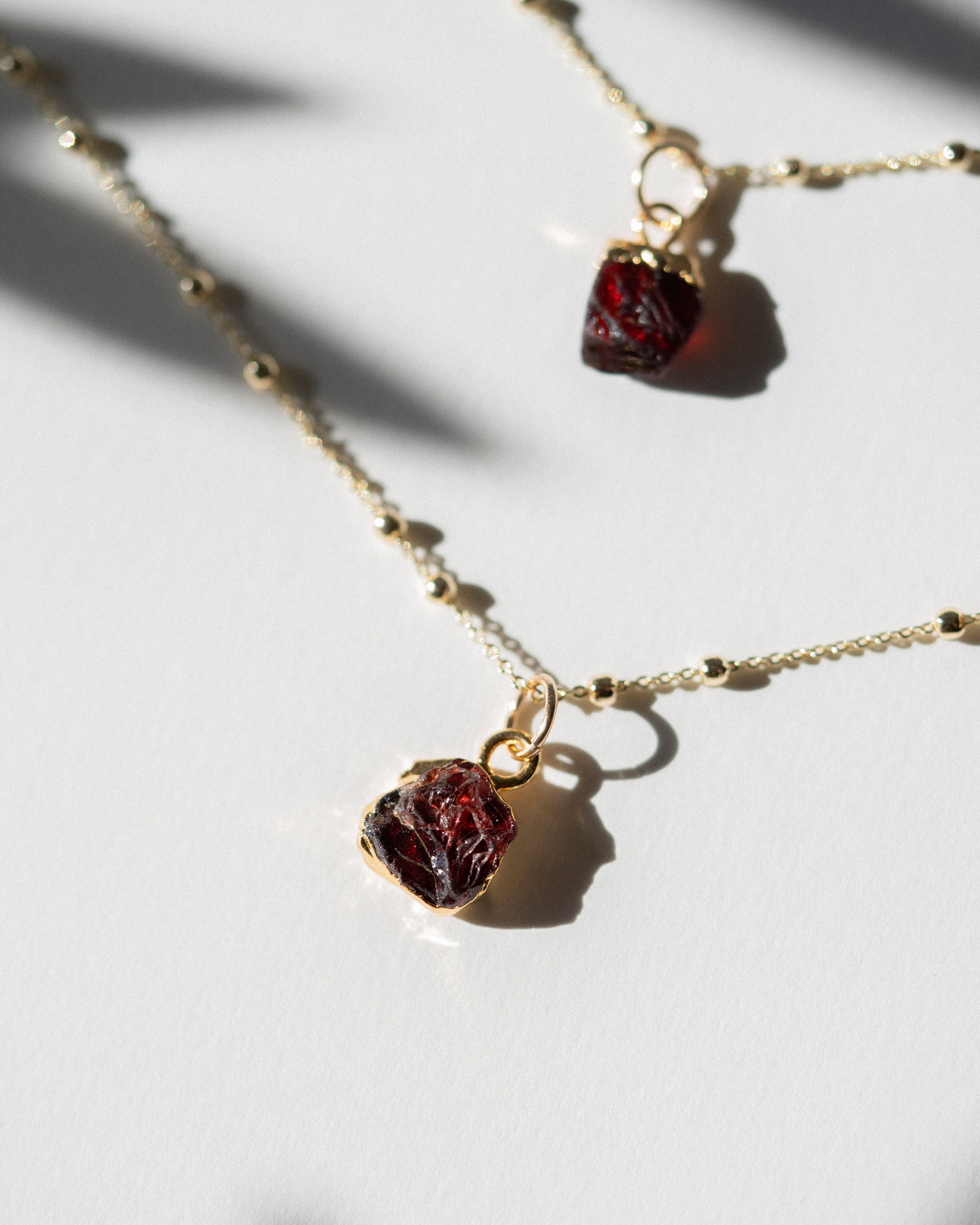 January Birthstone | Garnet Necklace