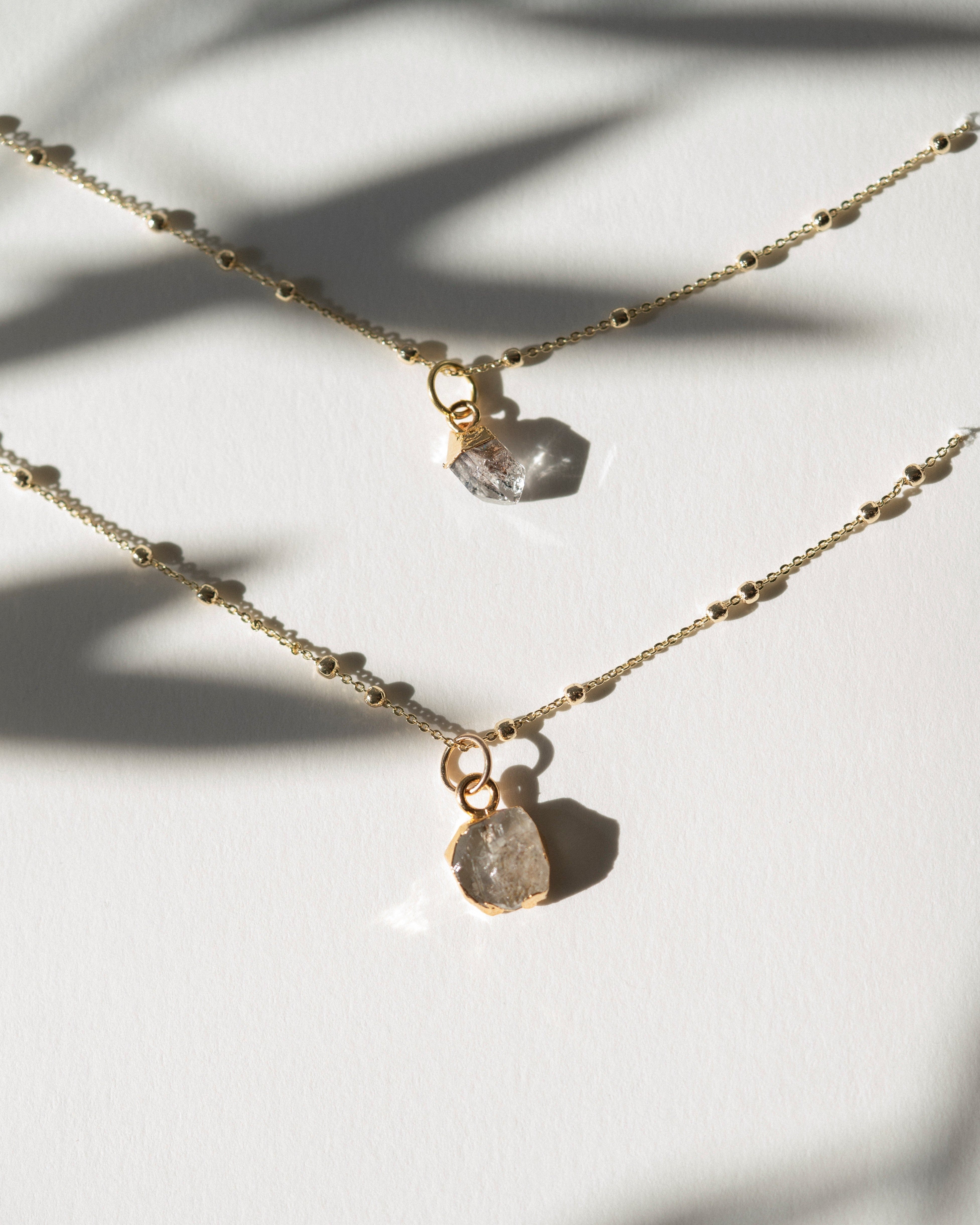April Birthstone | Herkimer Diamond Necklace