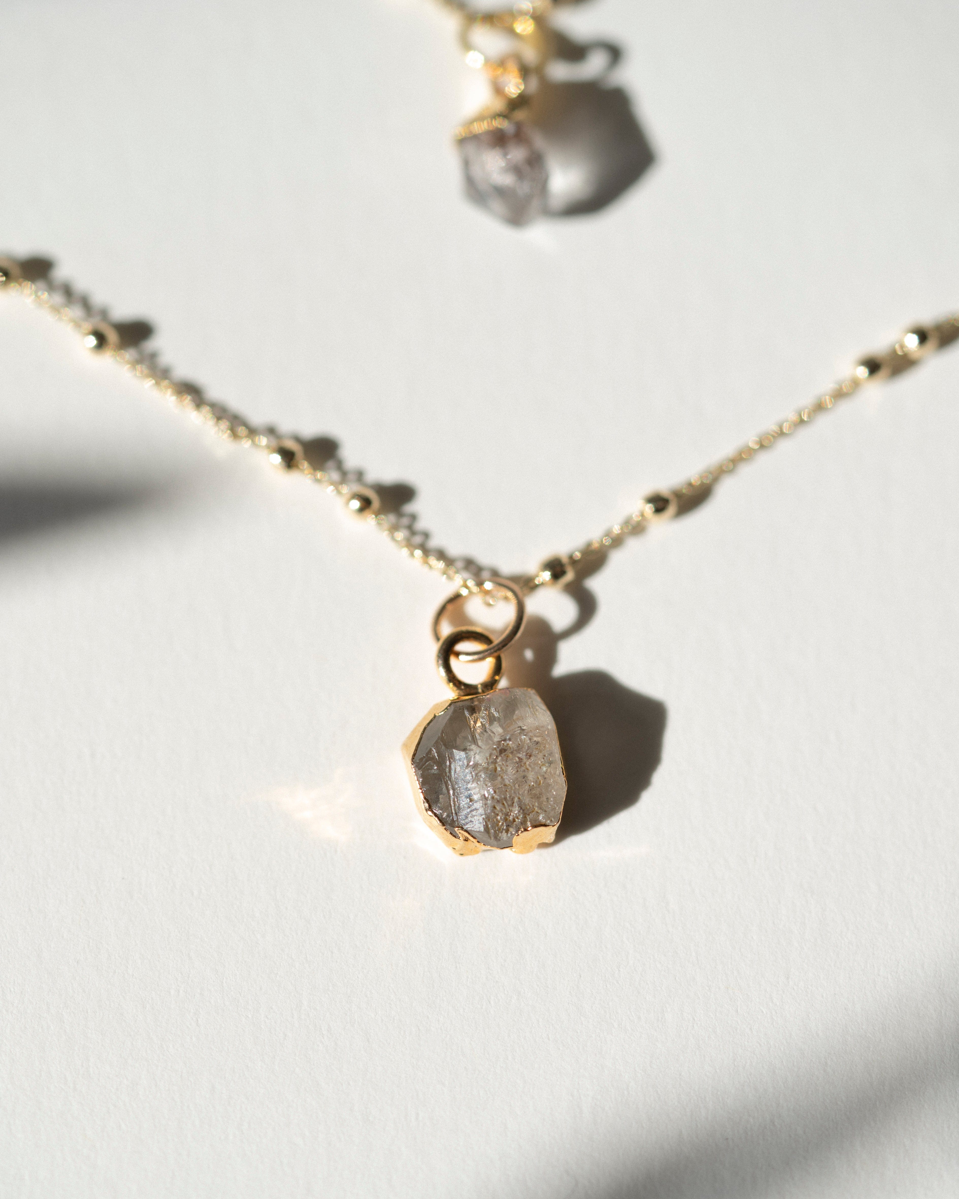 April Birthstone | Herkimer Diamond Necklace