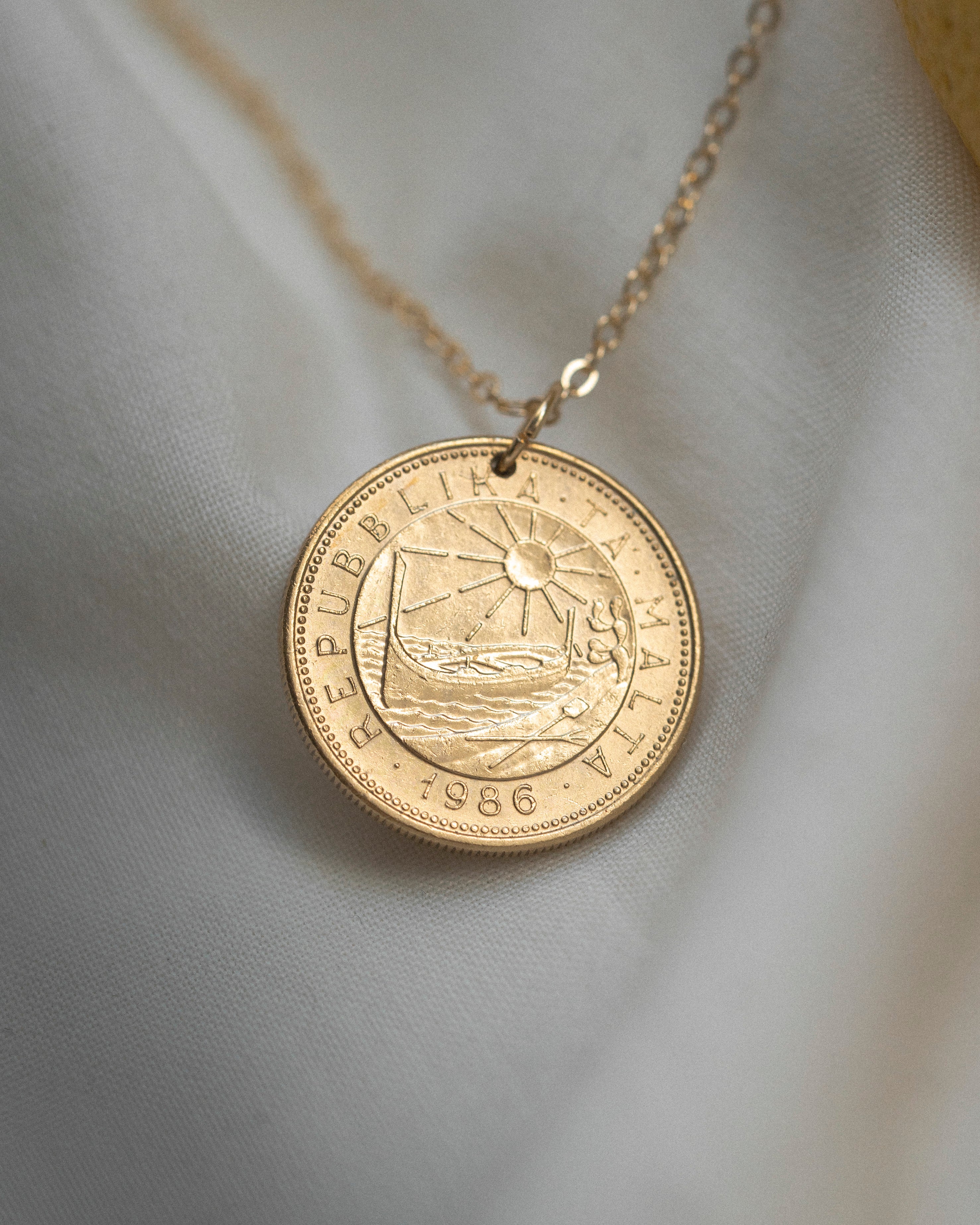 Malta | Sun & Sea Coin Necklace
