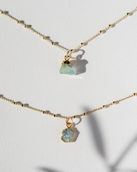 Aquamarine Necklace | March Birthstone