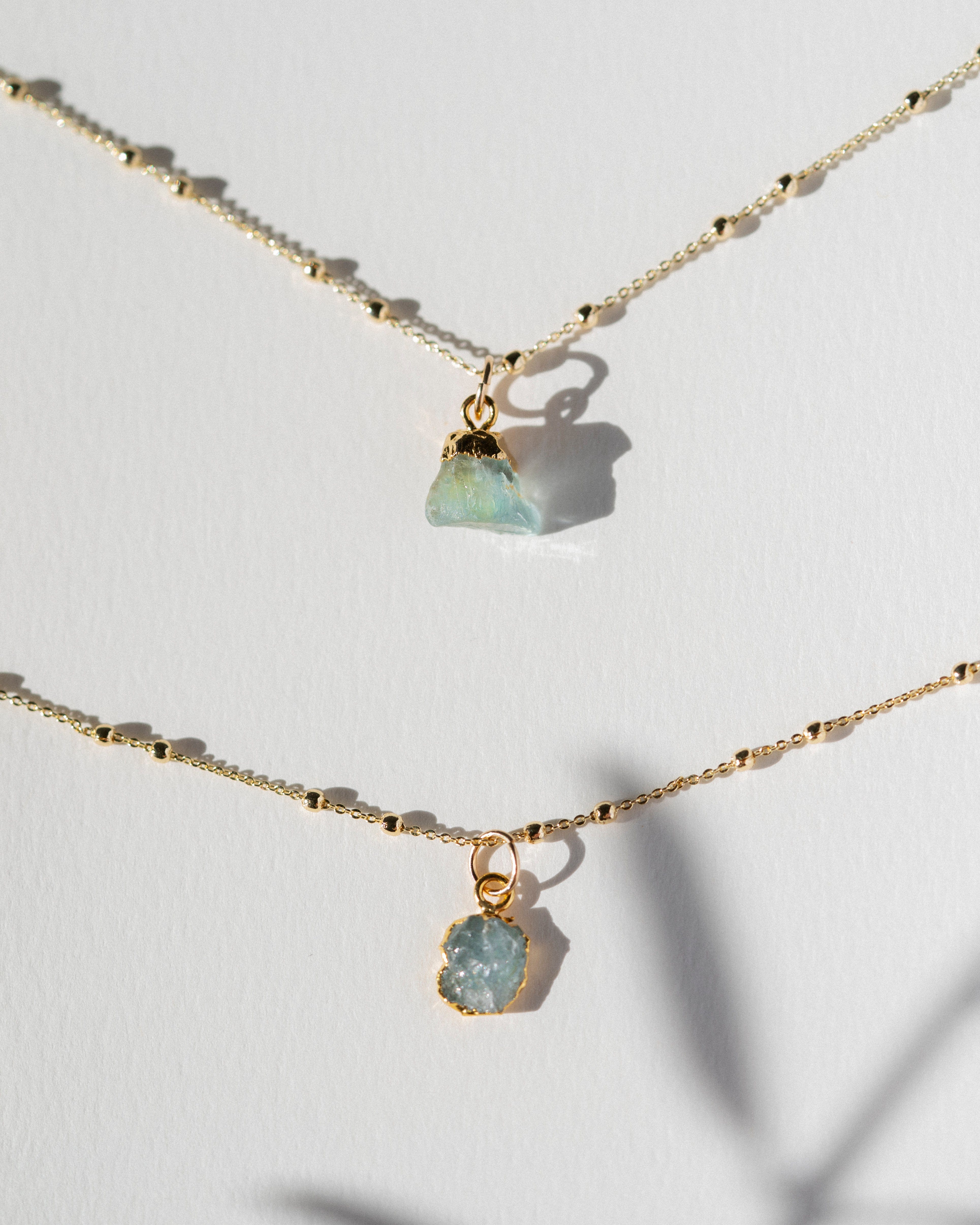 March Birthstone | Aquamarine Necklace