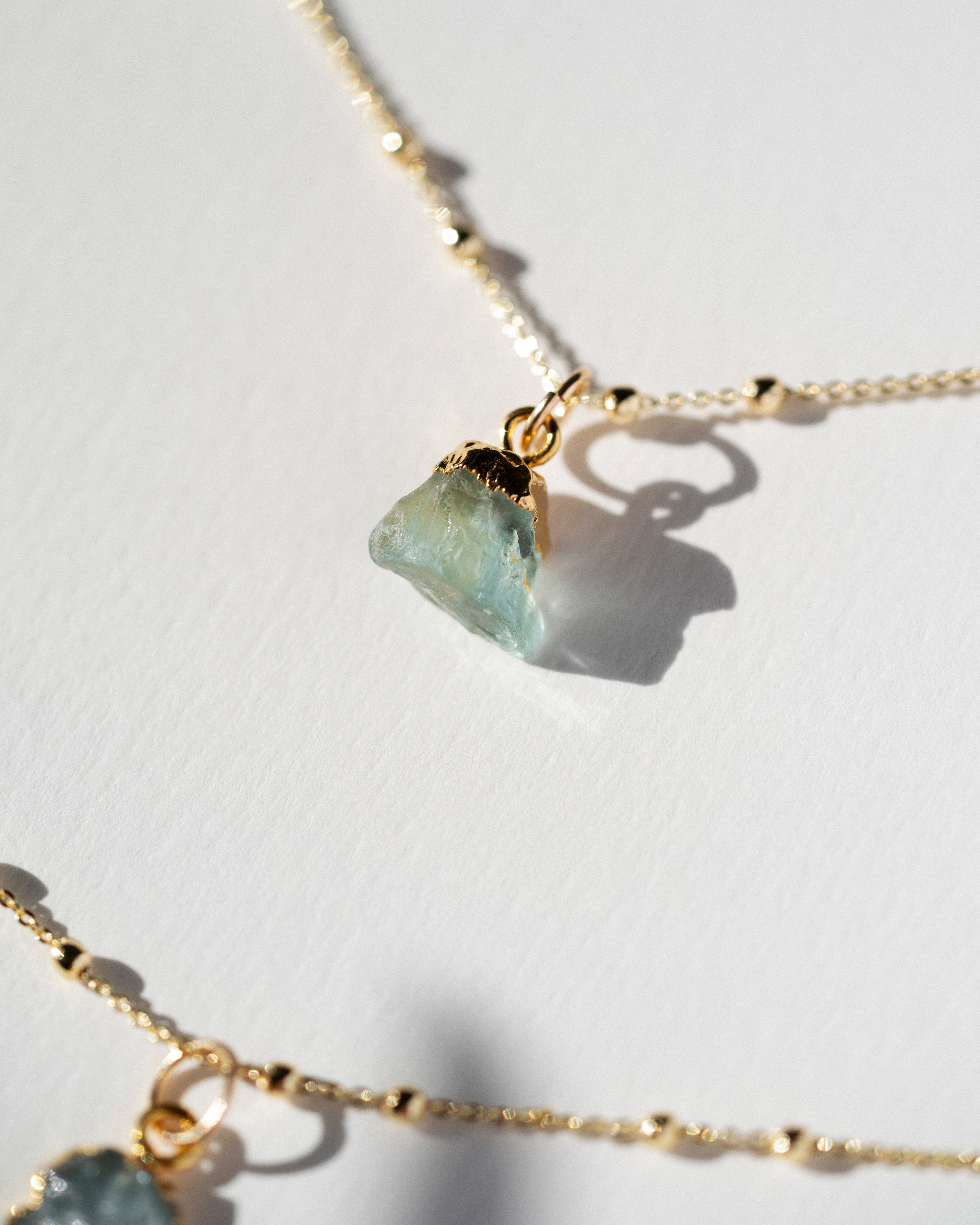 March Birthstone | Aquamarine Necklace
