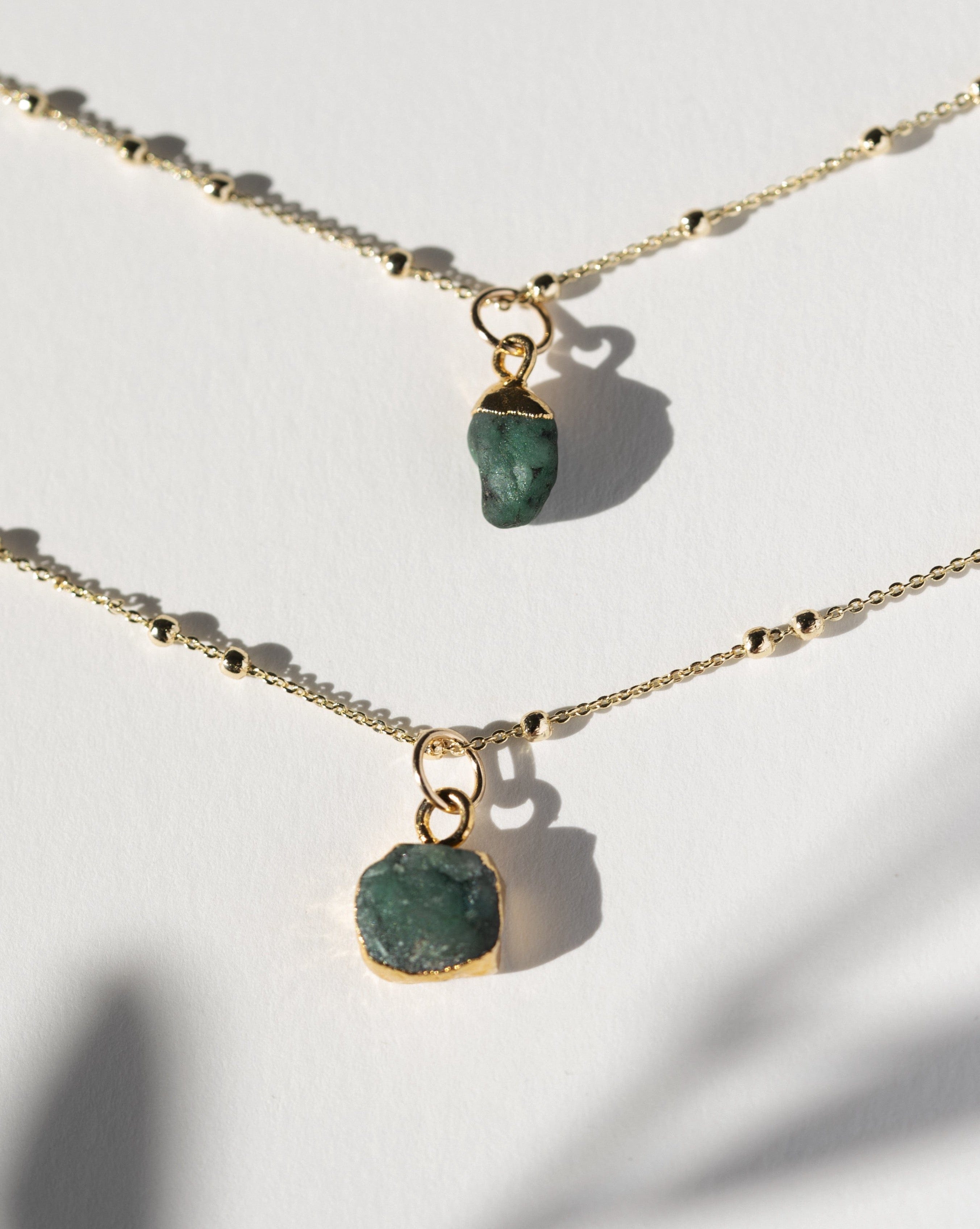 May Birthstone | Emerald Necklace