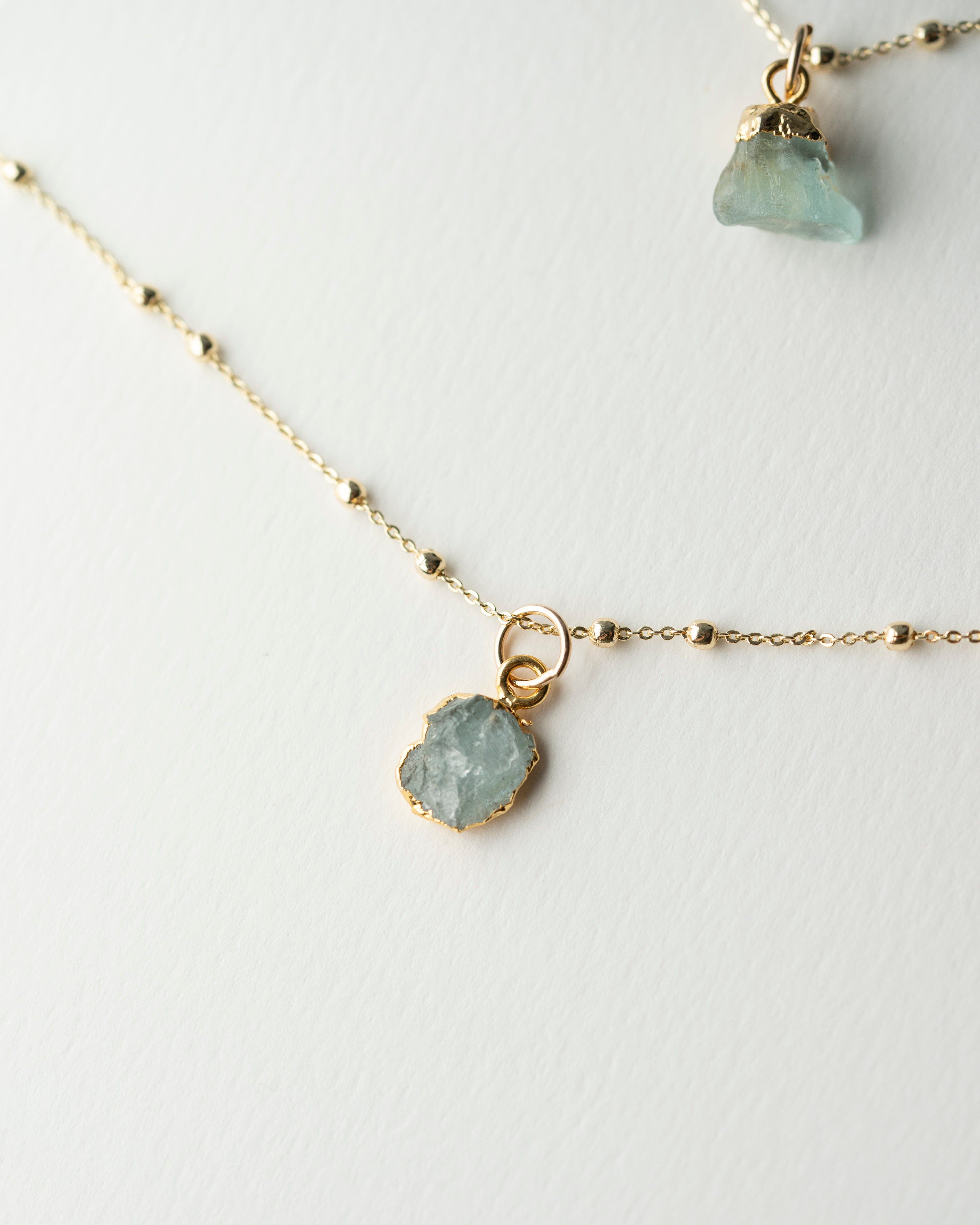 March Birthstone | Aquamarine Necklace