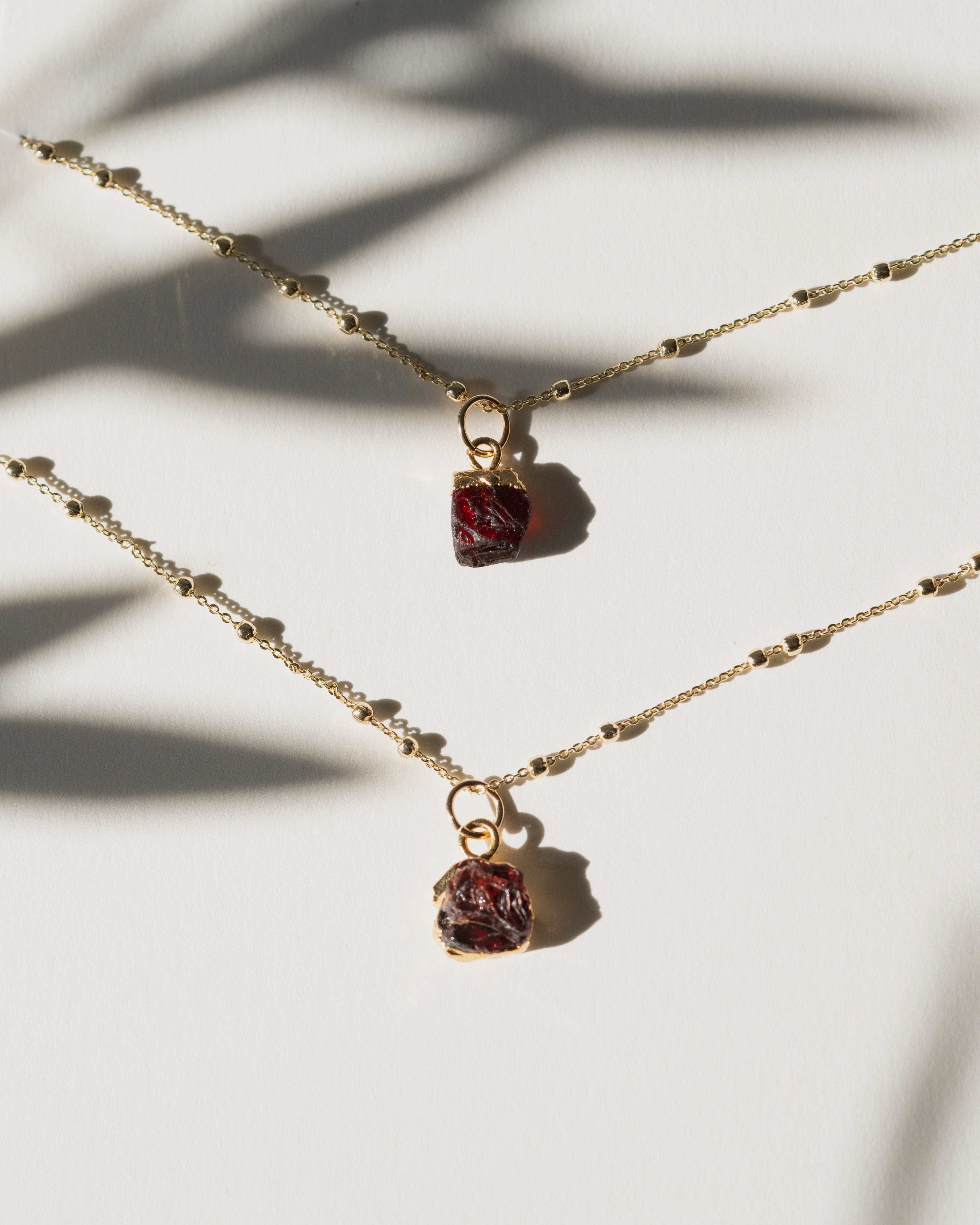 January Birthstone | Garnet Necklace