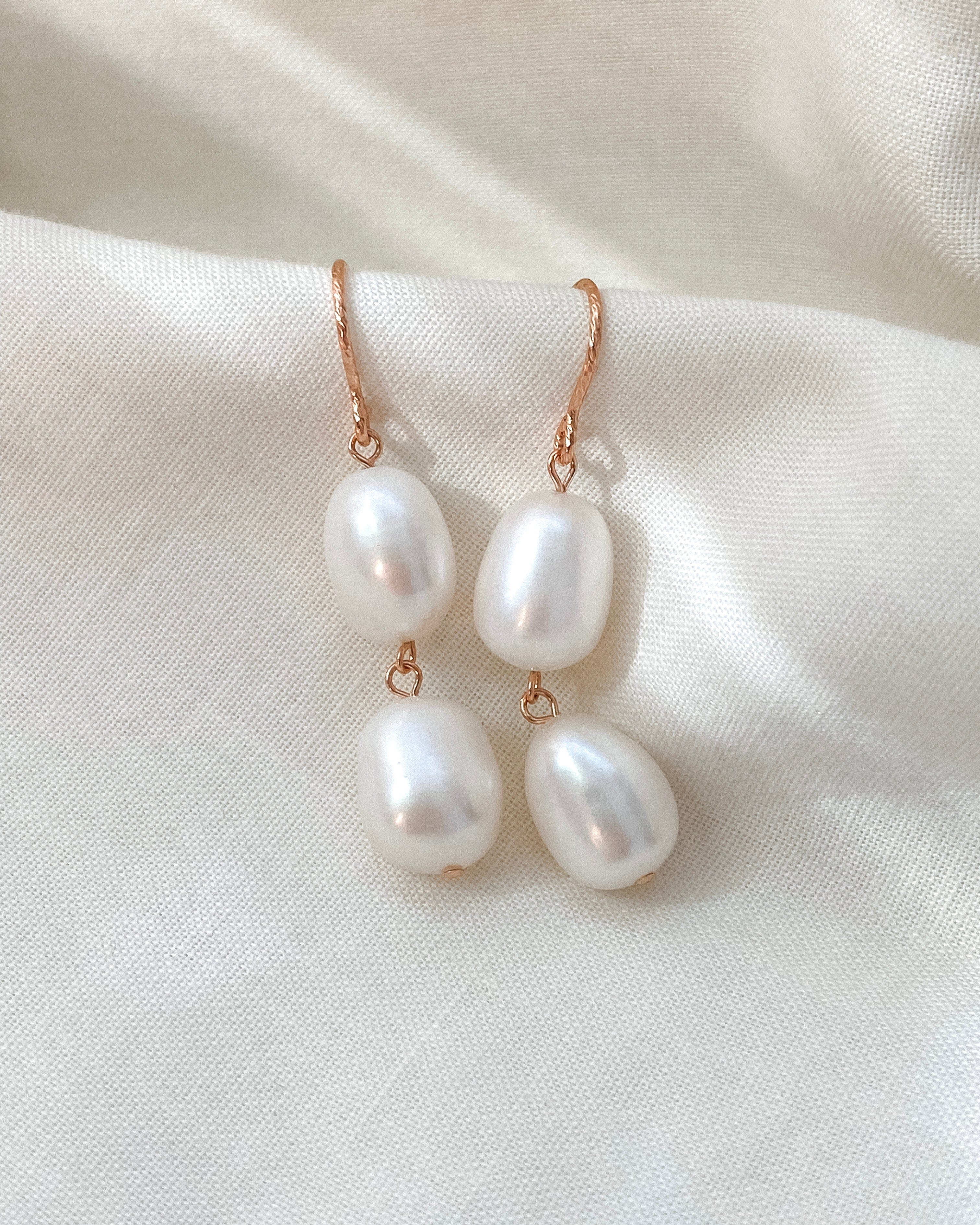 Elisse Double Pearl Hooks