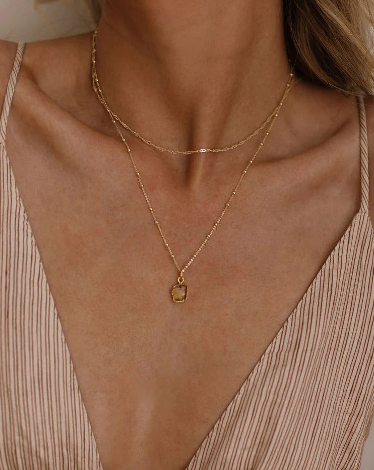 Anne Choker + Birthstone Necklace Set