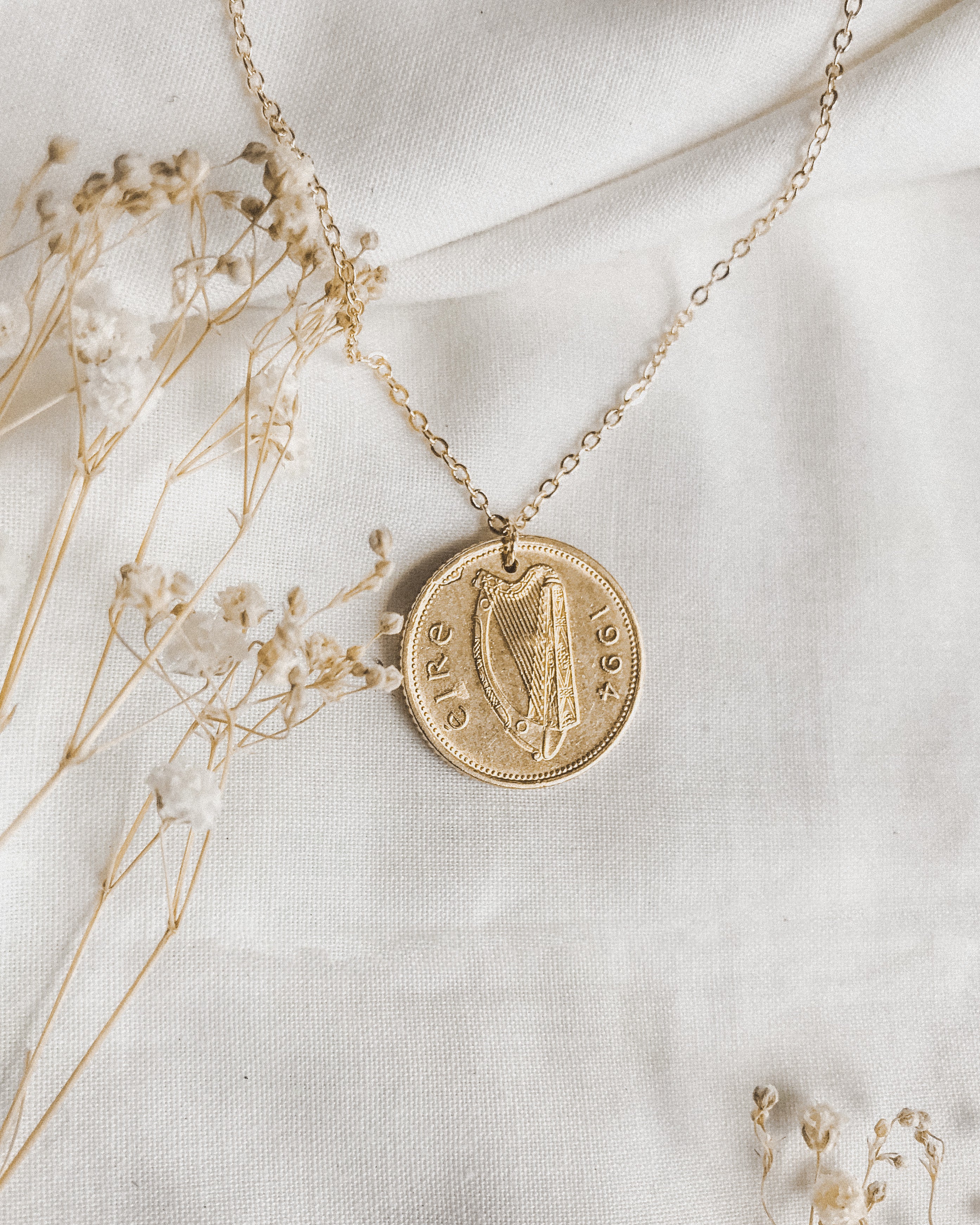 Ireland | Harp Coin Necklace