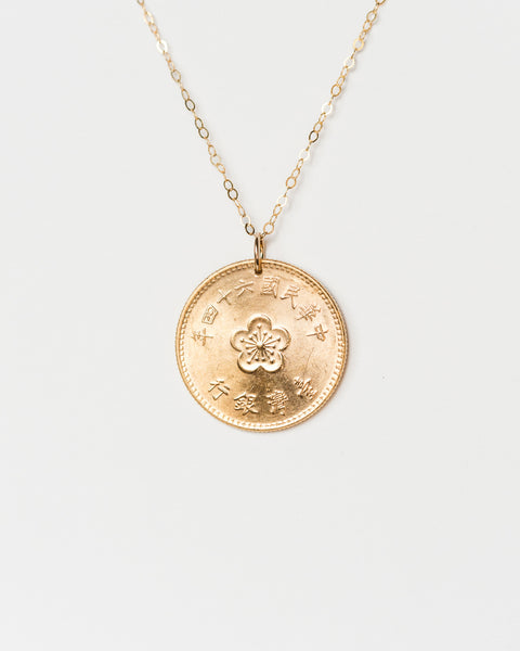 Taiwan | Florals Coin Pendant
