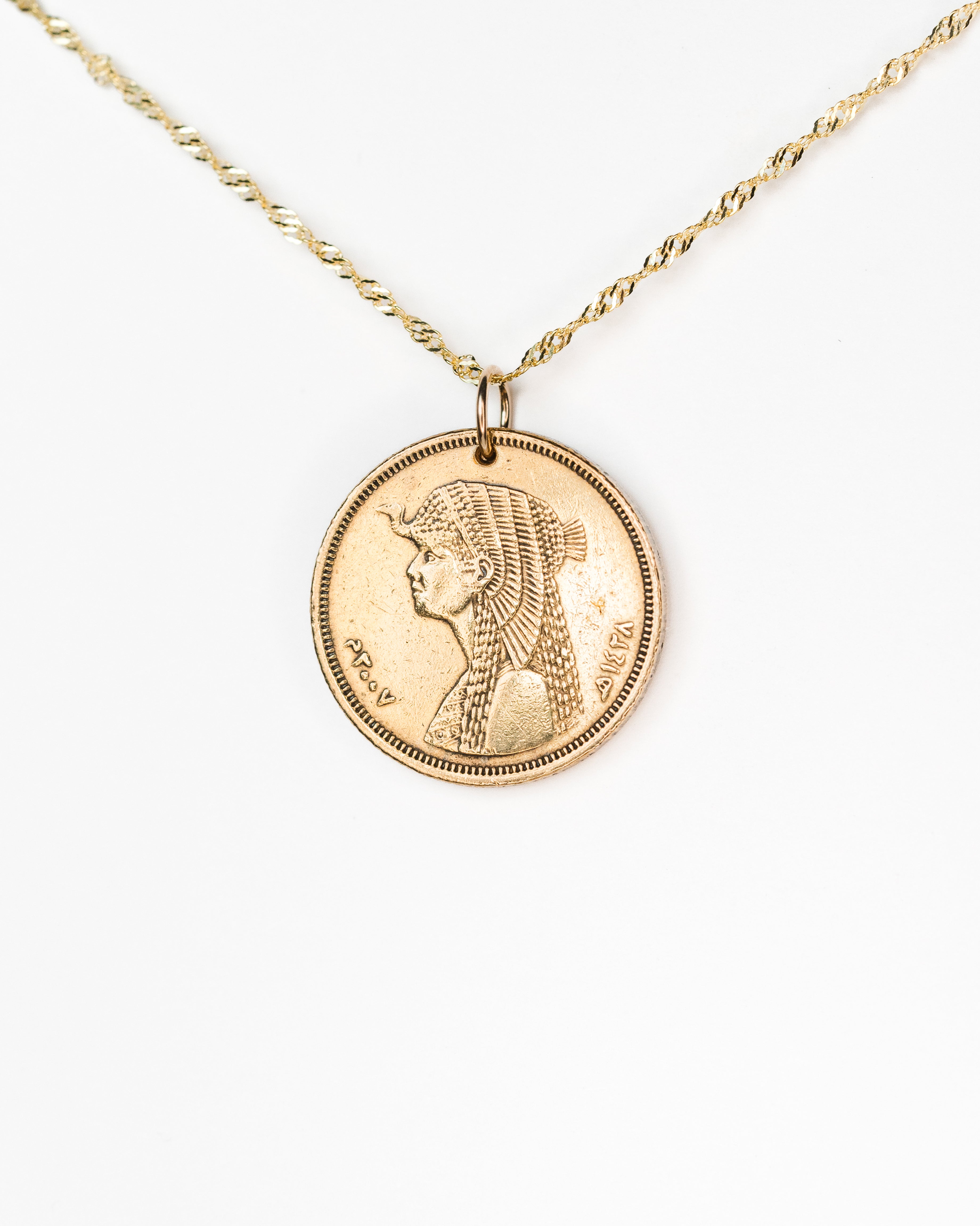 Egypt | Cleopatra Coin Necklace
