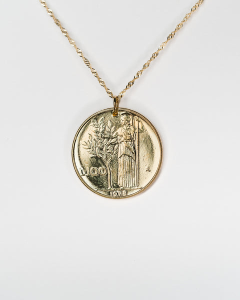 Italy | Minerva Coin Pendant