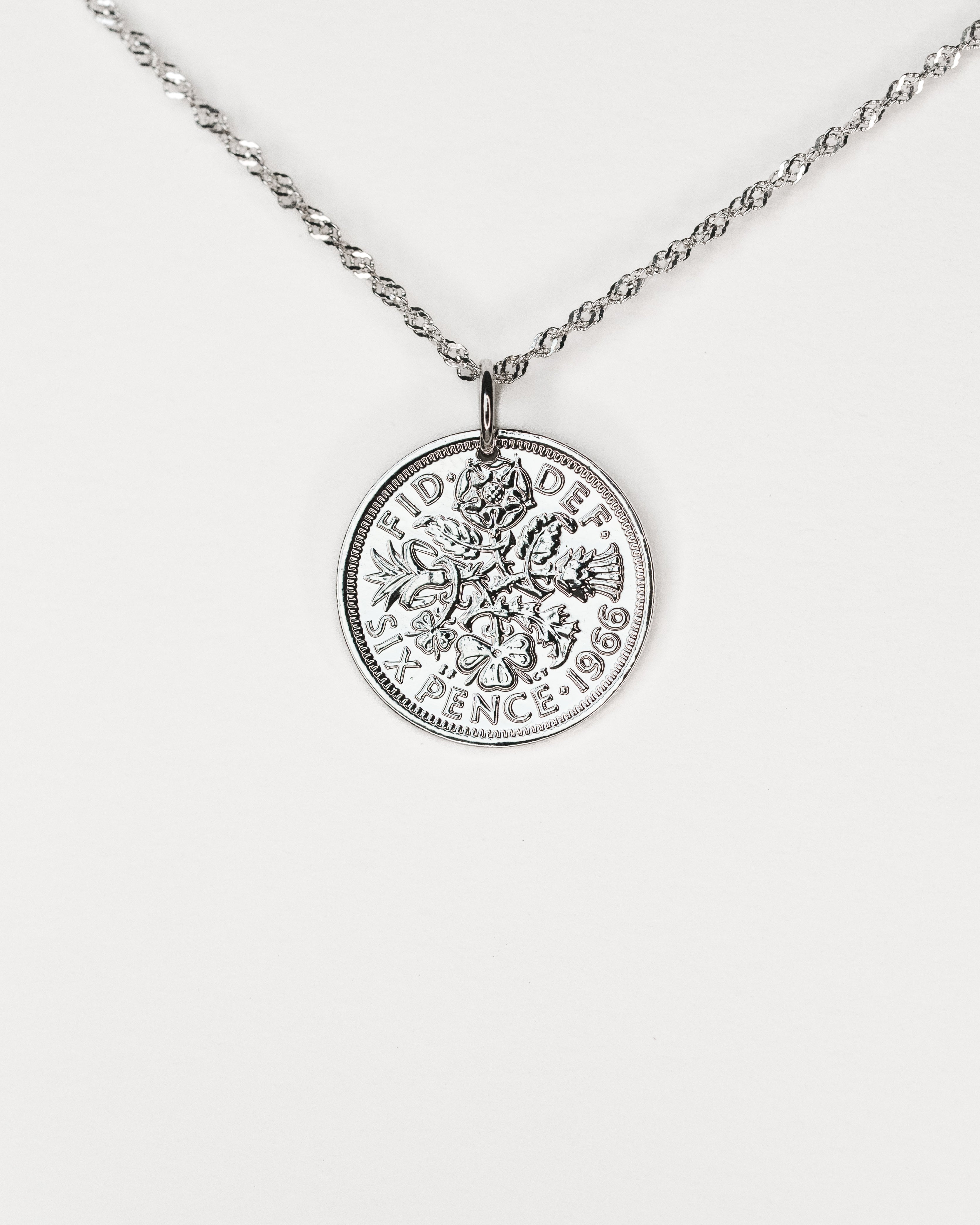 England | Thistle Coin Necklace