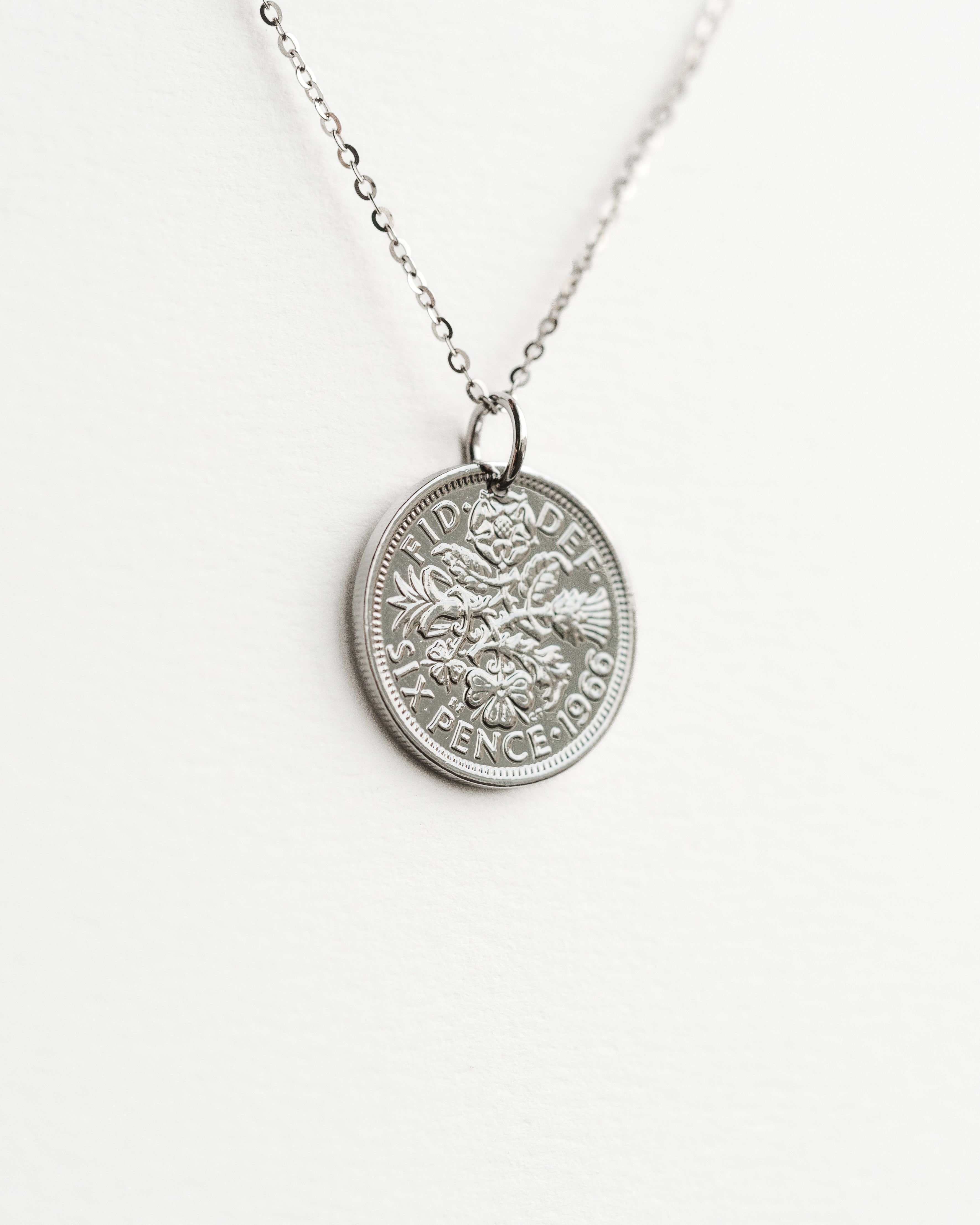 England | Thistle Coin Necklace