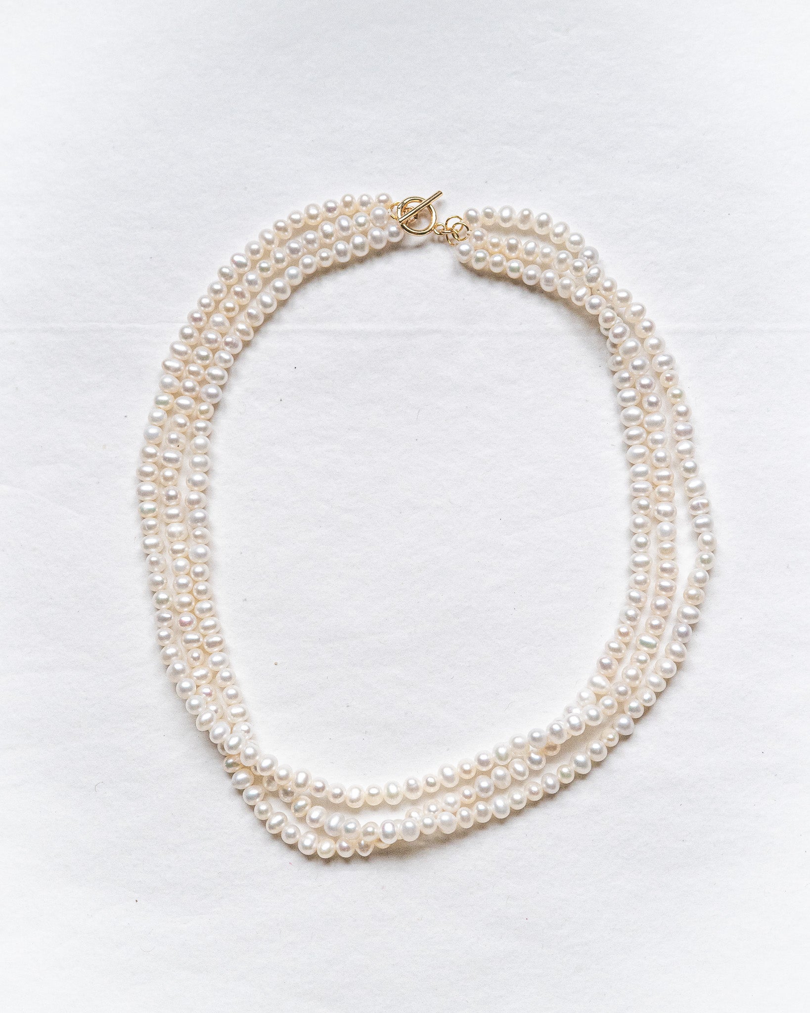 Adeline 3 Row Pearl Choker