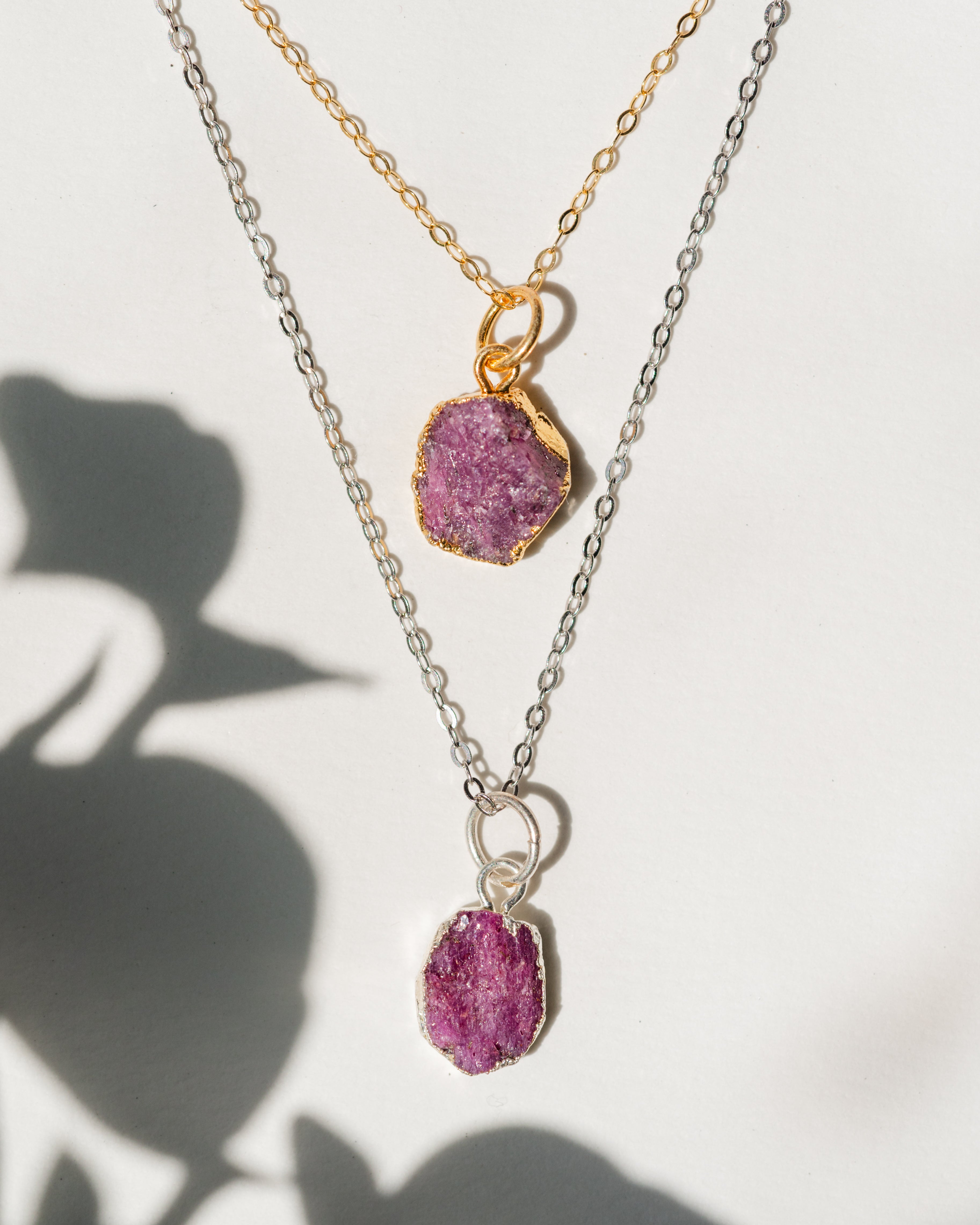 July Birthstone | Ruby Necklace