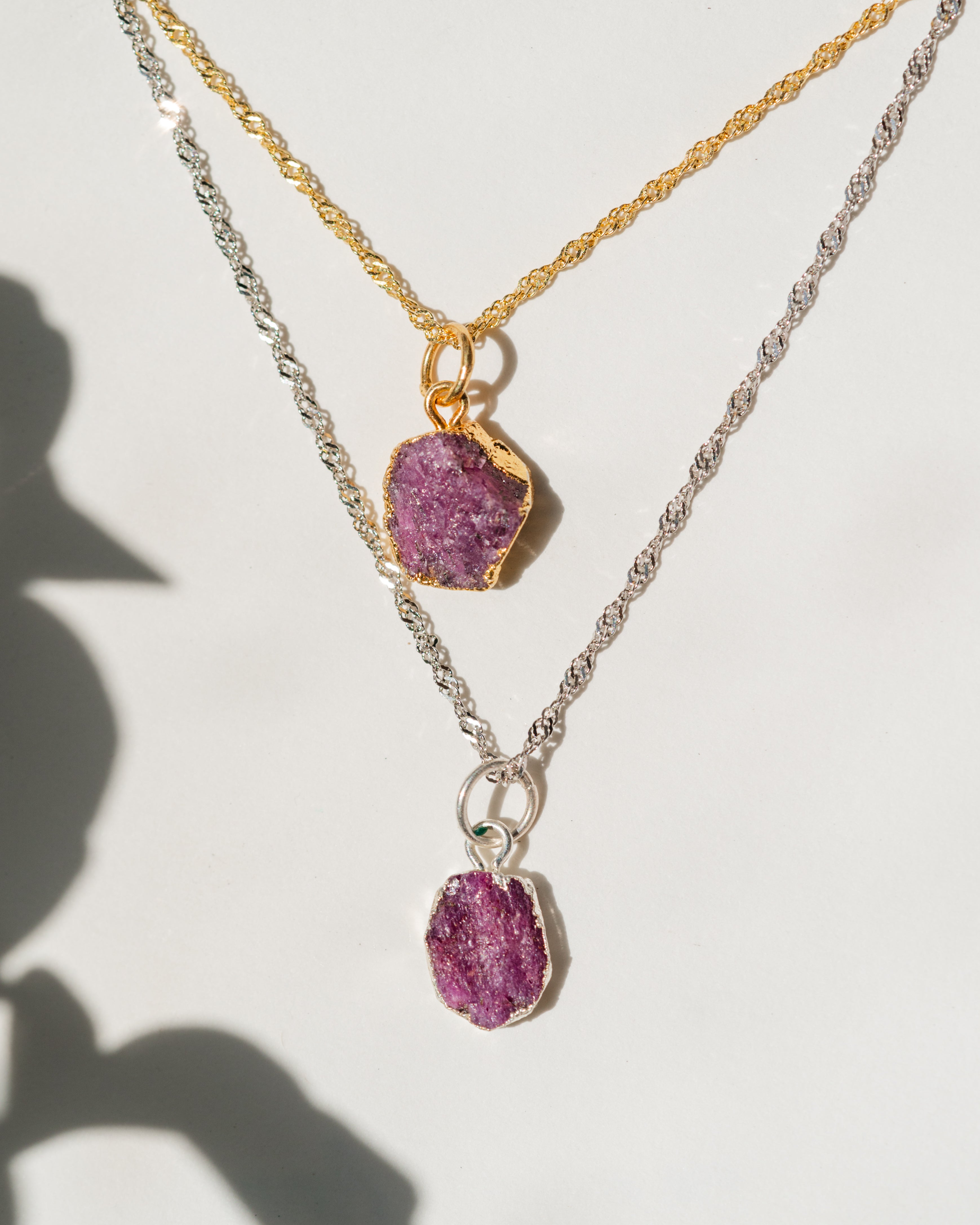 July Birthstone | Ruby Necklace