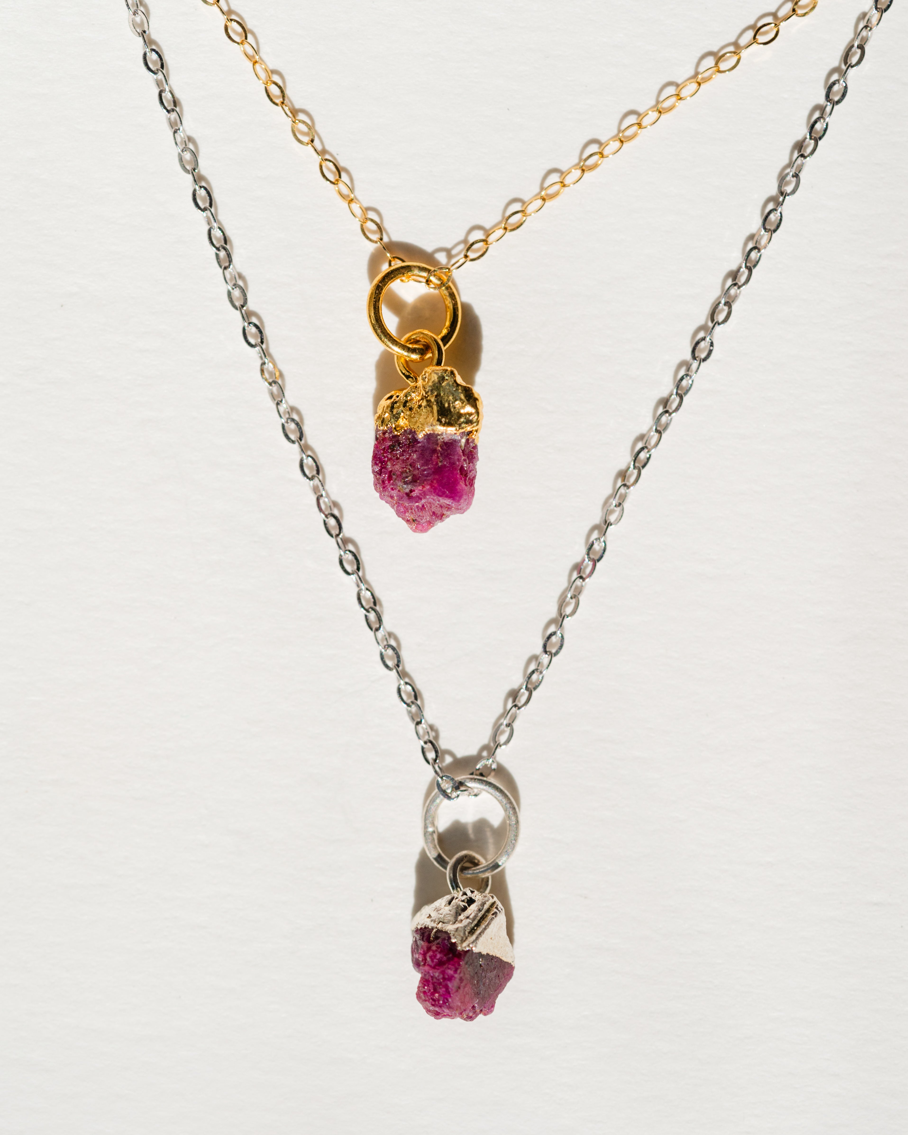 July Birthstone | Ruby Necklace