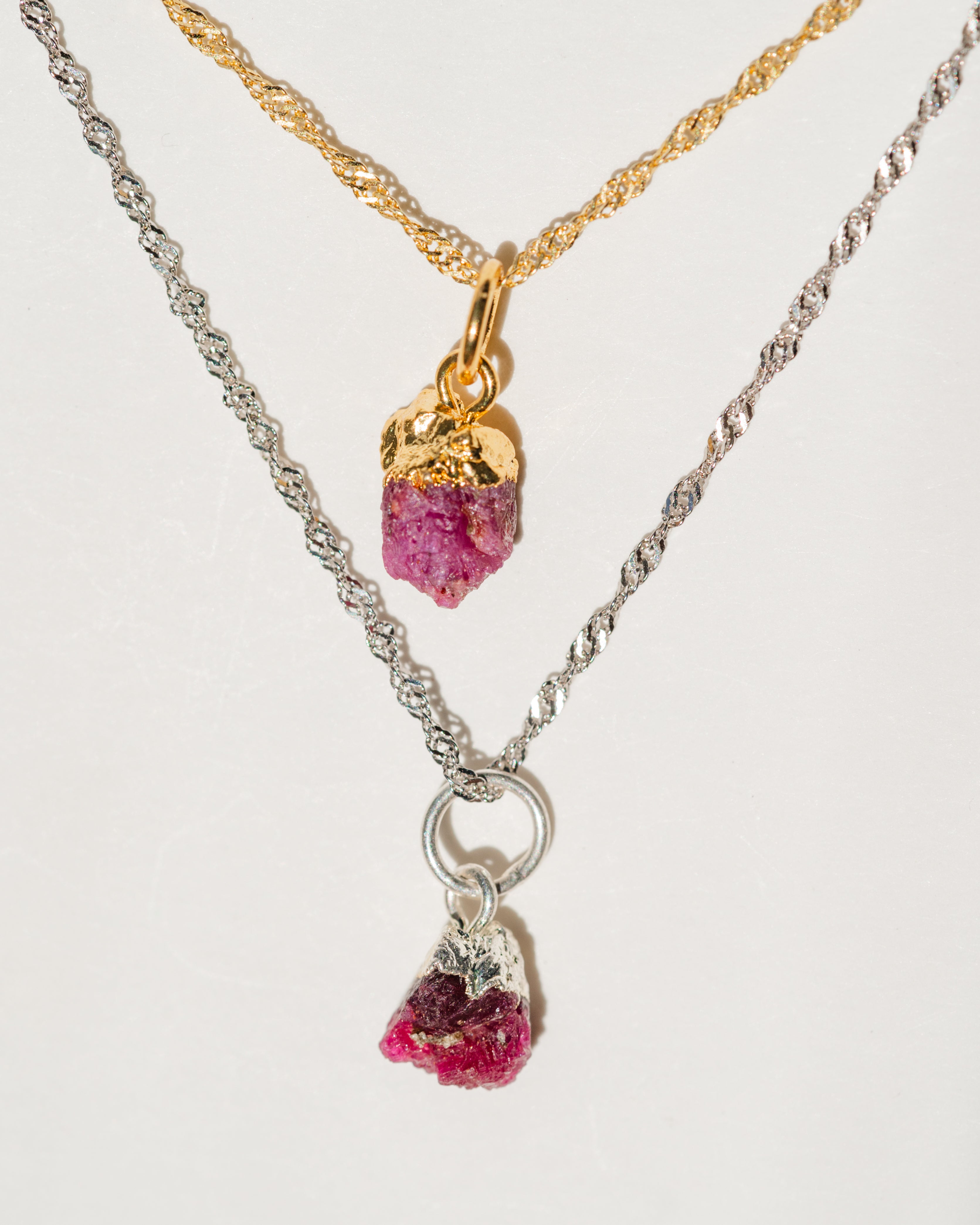 July Birthstone | Ruby Necklace