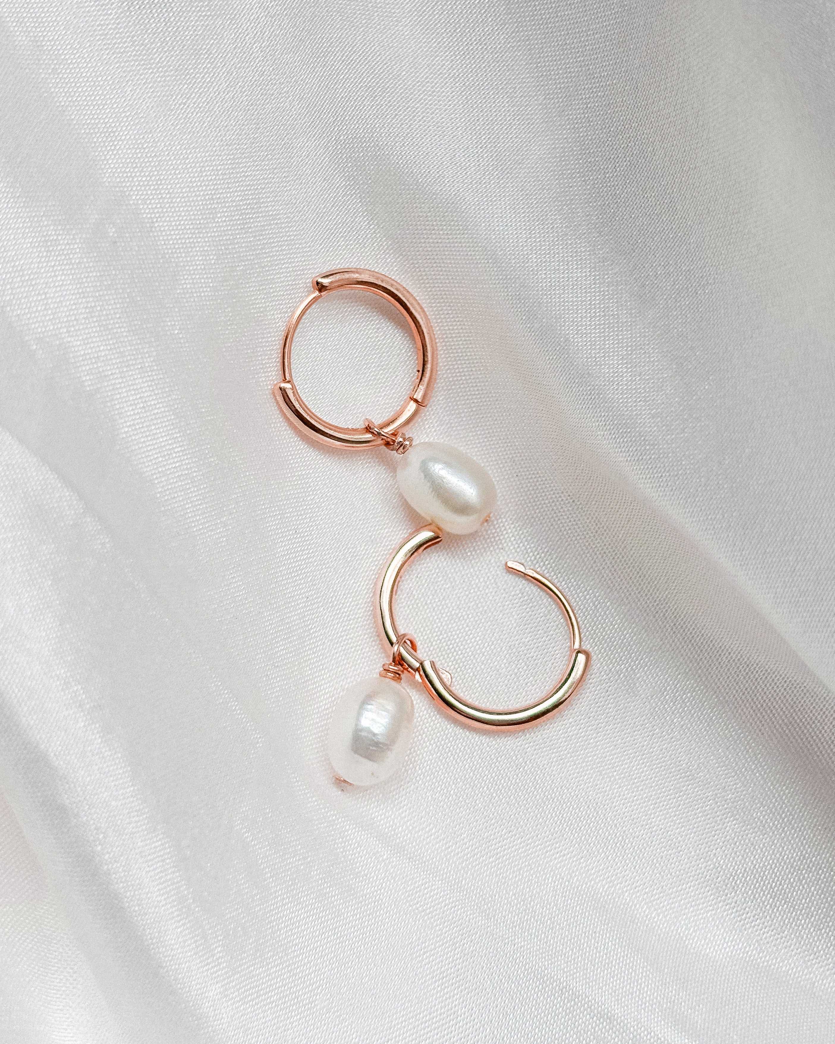Tiffany Pearl Hoops