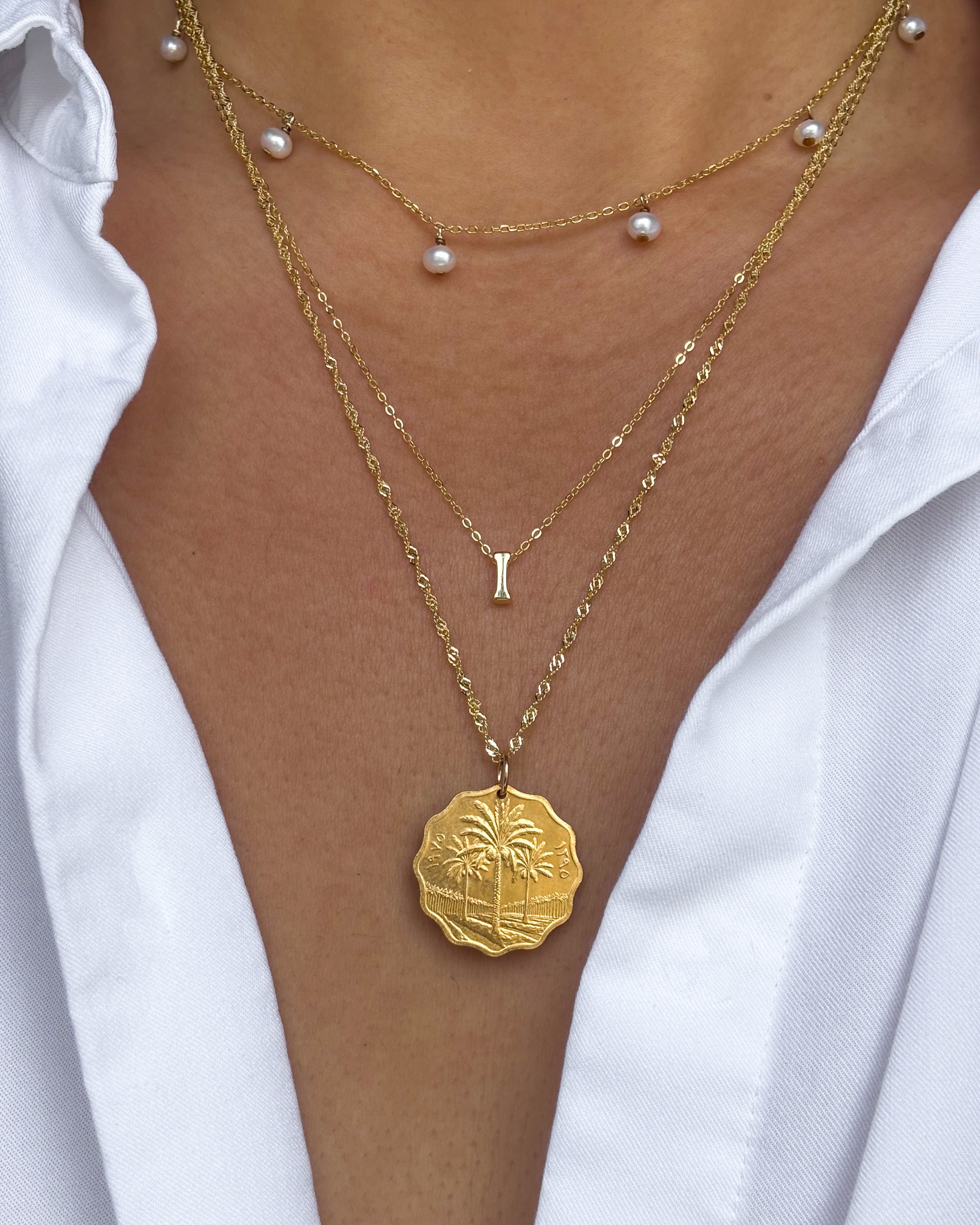 Iraq | Palm Trees Coin Necklace