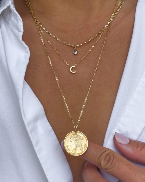 Egypt | Cleopatra Coin Necklace